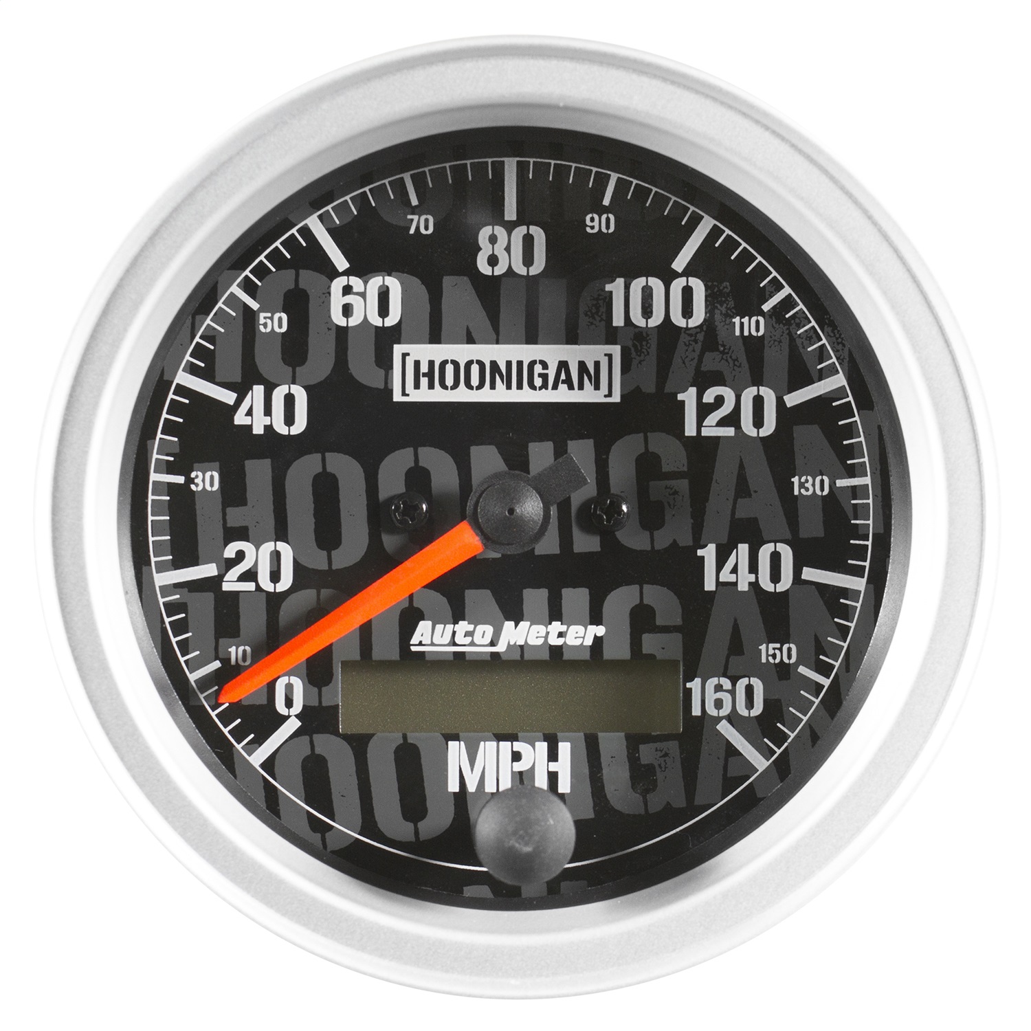 AutoMeter 4488-09000 - Hoonigan 87mm 160 MPH Full Electronic Program w/ LCD ODO Speedometer Gauge