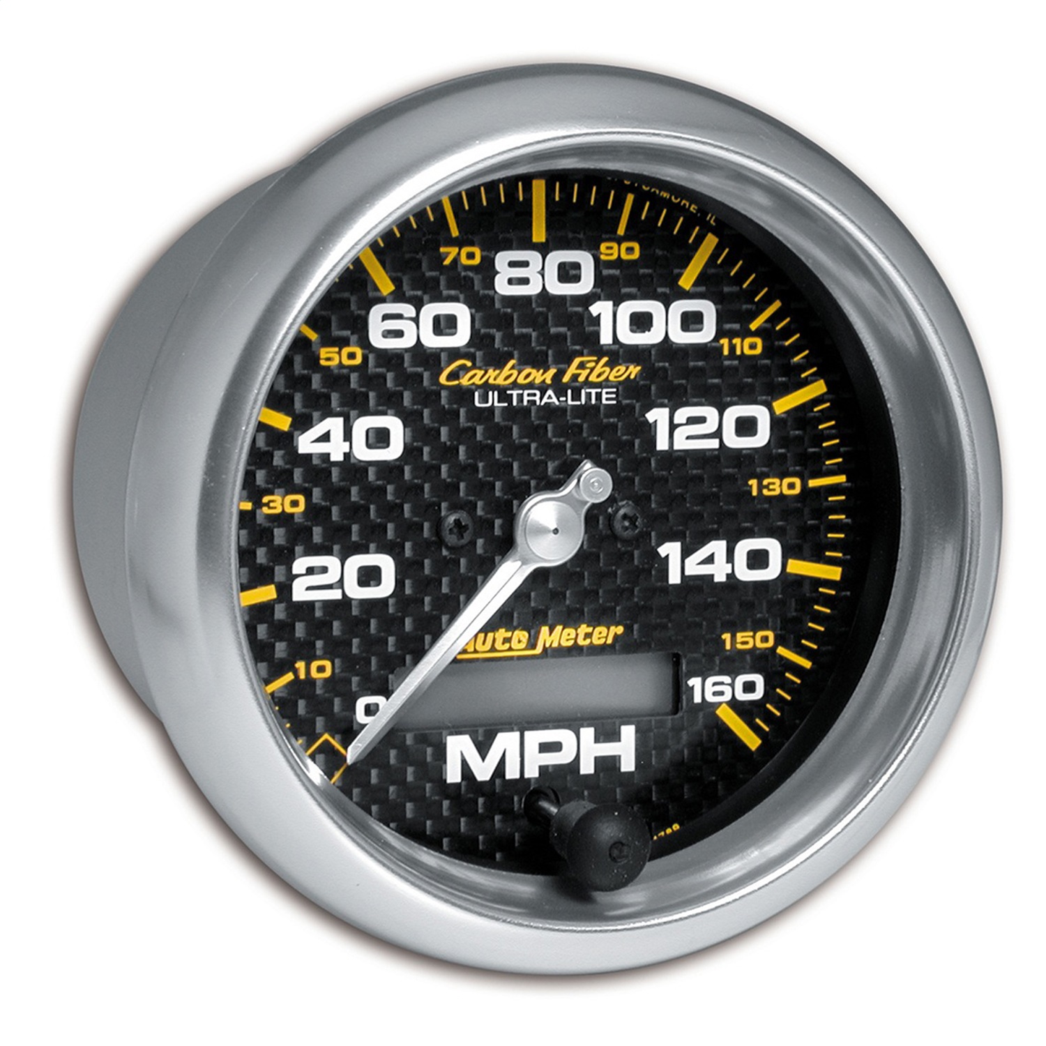 AutoMeter 4789 - Carbon Fiber 85.7mm 160MPH Range Speedometer Elect. Programmable Gauge
