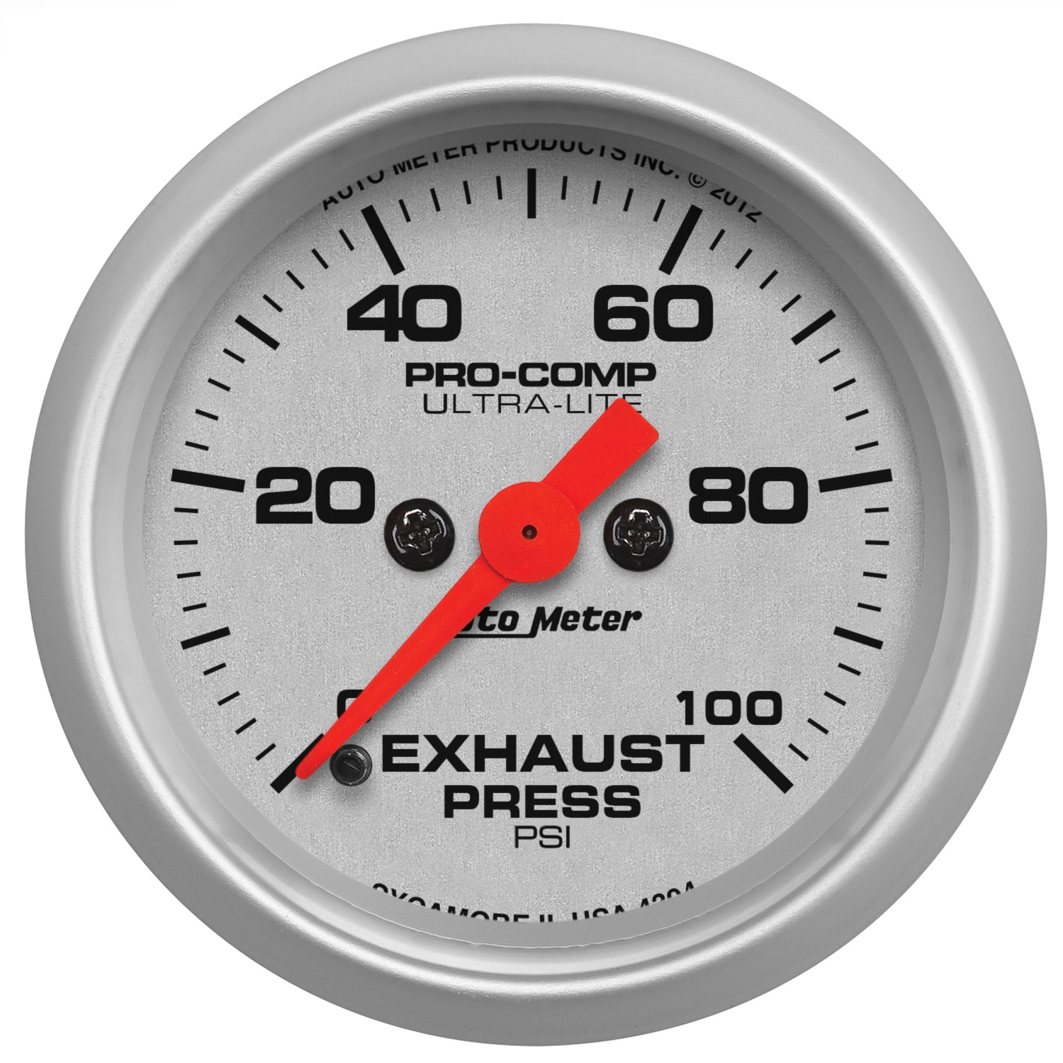 AutoMeter 4394 - Ultra-Lite 2-1/16in 100PSI Exhaust Pressure Digital Stepper Motor Gauge