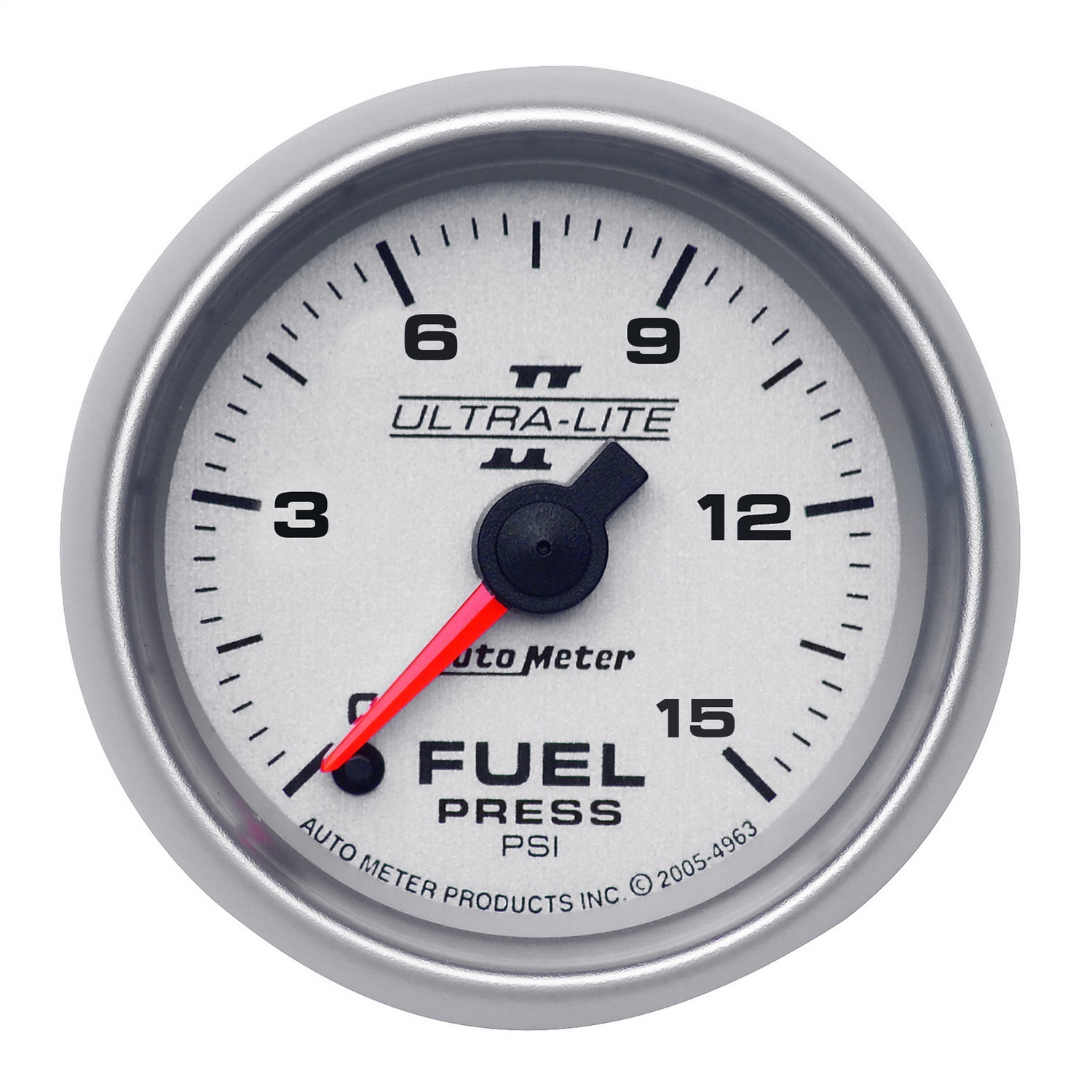 AutoMeter 4961 - Ultra-Lite II 52mm 0-15 PSI Full Sweep Electronic Fuel Pressure Gauge AutoMeter 4961 - Ultra-Lite II 52mm 0-15 PSI Full Sweep Electronic Fuel Pressure Gauge