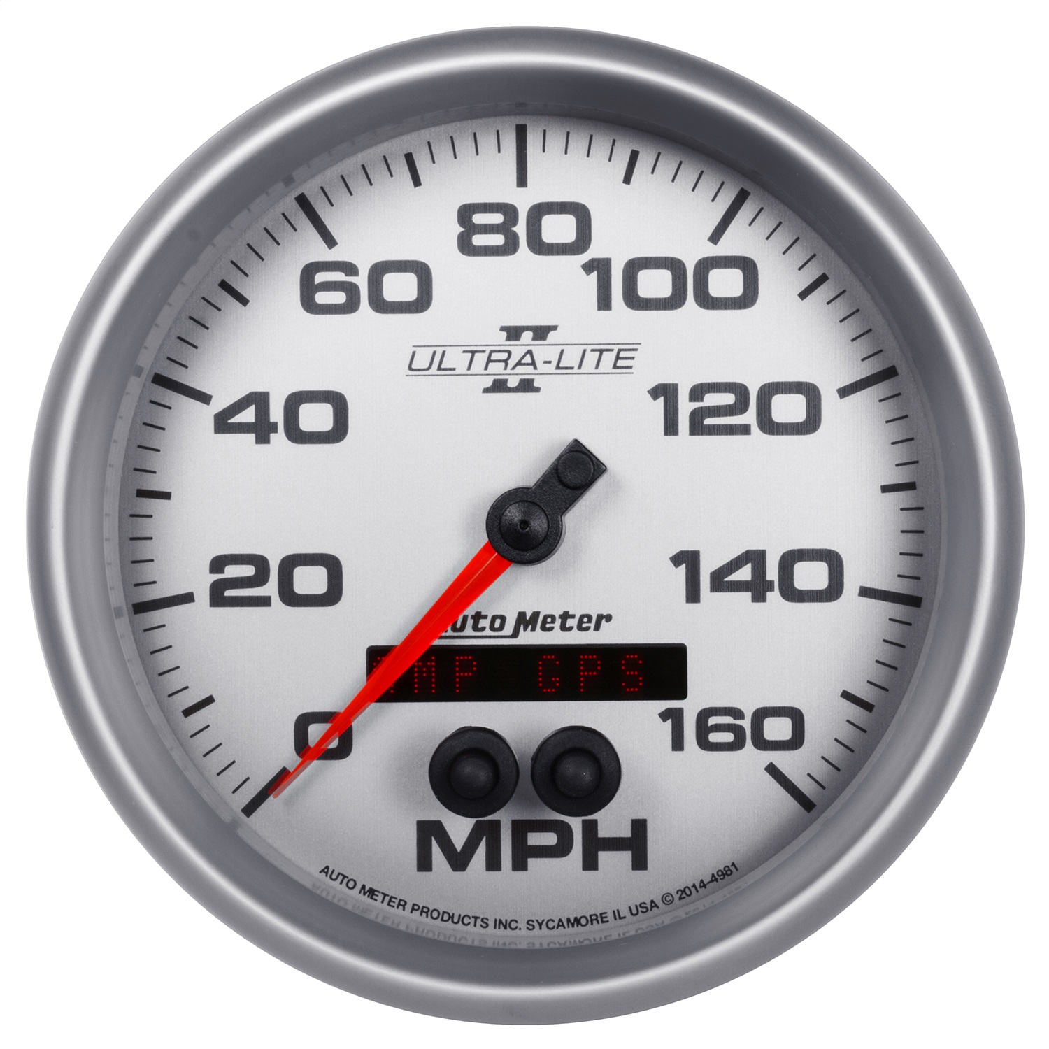 AutoMeter 4981 - Ultra-Lite II 5in 0-140MPH In-Dash Electronic GPS Programmable Speedometer