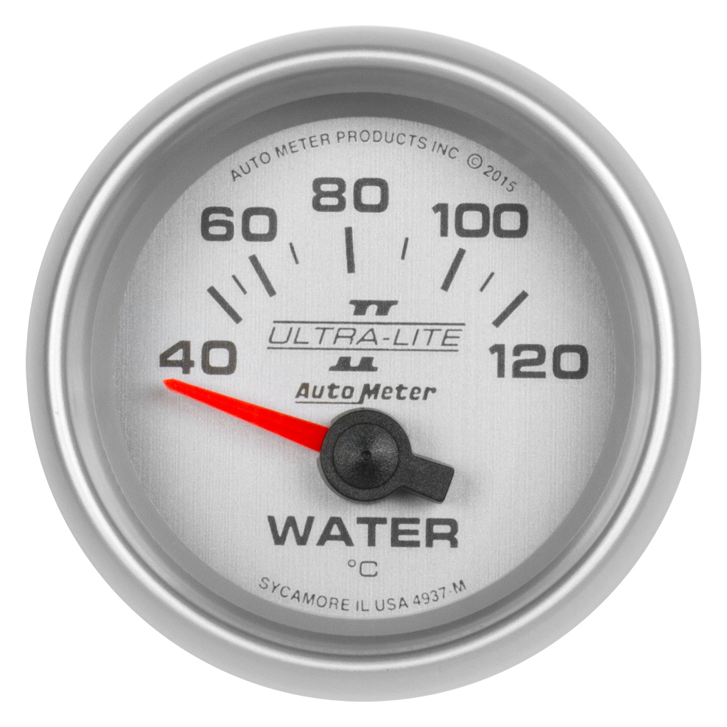 AutoMeter 4937-M - Ultra-Lite II Gauge Water Temp 2 1/16in 40-120c Electric Ultra-Lite II