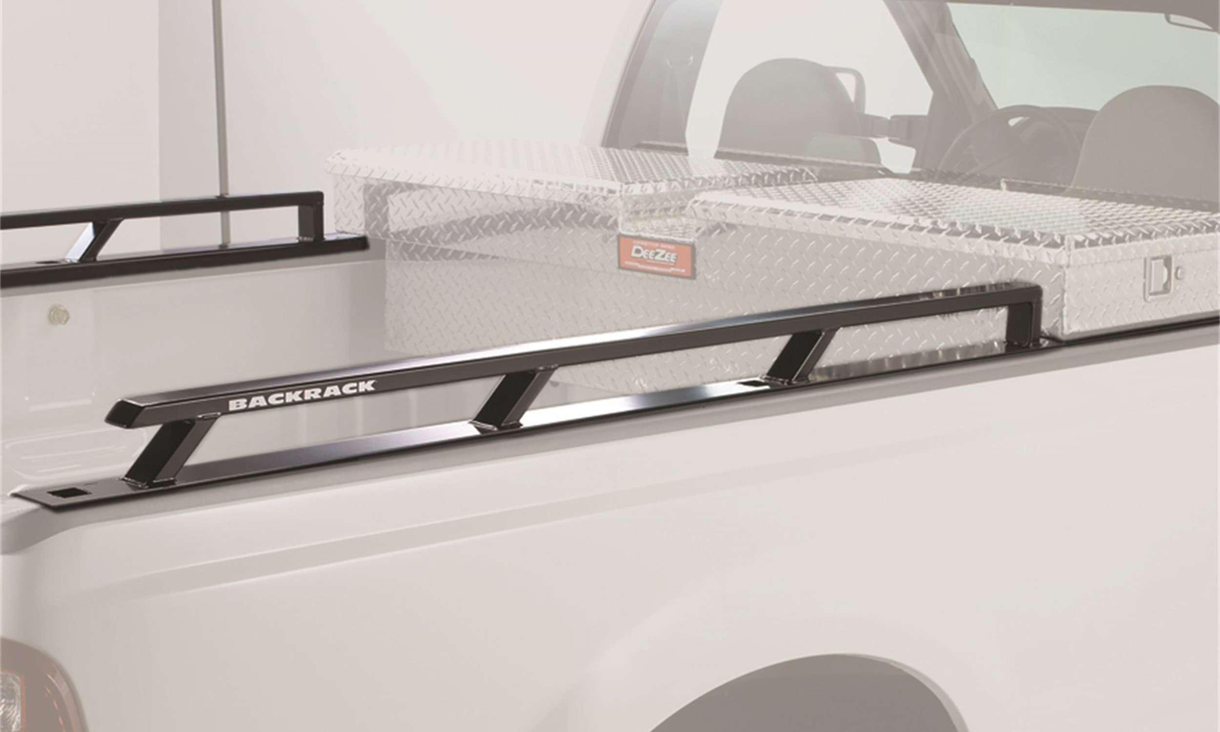 Backrack 80523TB - 2015+ F-150 Aluminum New Body 8ft Bed Siderails - Toolbox 21in