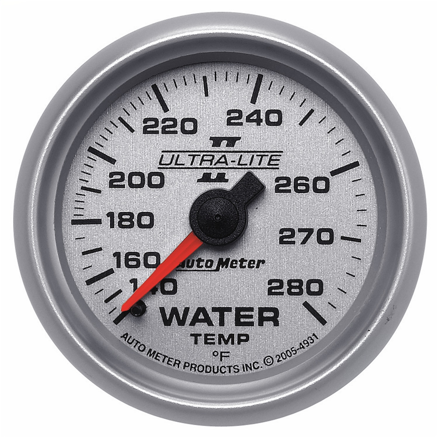 AutoMeter 4931 - Ultra-Lite II 52mm 140-280 Deg F Mechanical Water Temp Gauge AutoMeter 4931 - Ultra-Lite II 52mm 140-280 Deg F Mechanical Water Temp Gauge