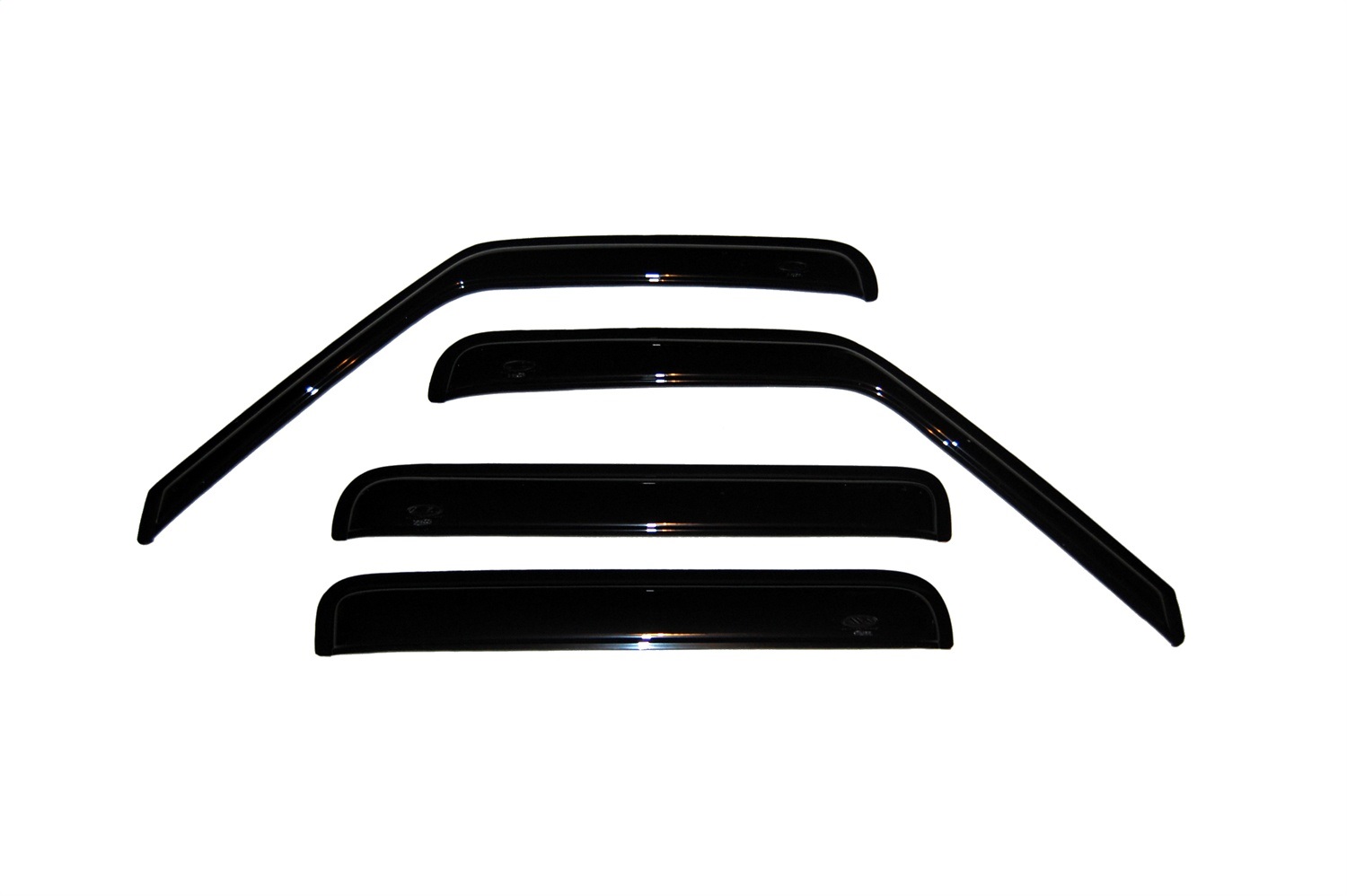 Auto Ventshade (AVS) 94755 - 01-05 Chevy S10 Crew Cab Ventvisor Outside Mount Window Deflectors 4pc - Smoke