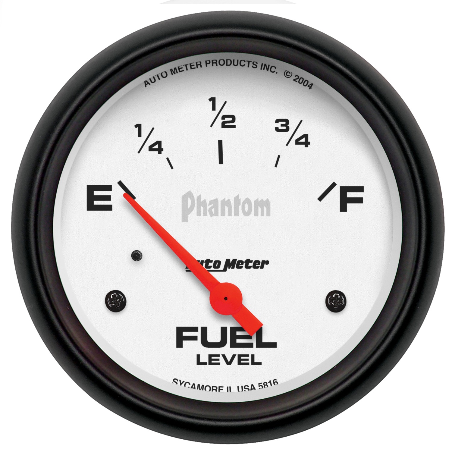 AutoMeter 5816 - Gauge Fuel Level 2-5/8in. 240 Ohm(e) to 33 Ohm(f) Elec Phantom