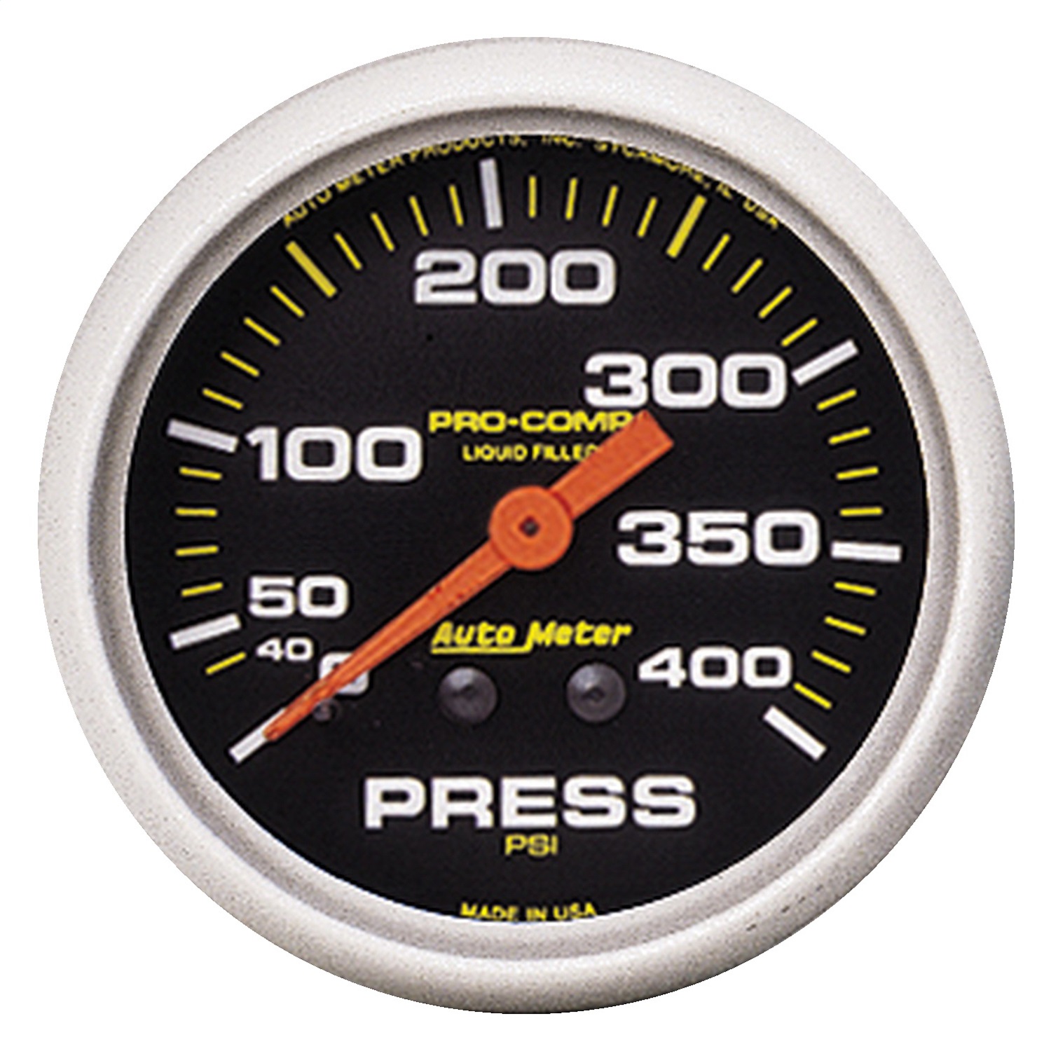 AutoMeter 5424 - 2-5/8 in. PRESSURE, 0-400 PSI, LIQUID FILLED, PRO-COMP AutoMeter 5424 - 2-5/8 in. PRESSURE, 0-400 PSI, LIQUID FILLED, PRO-COMP