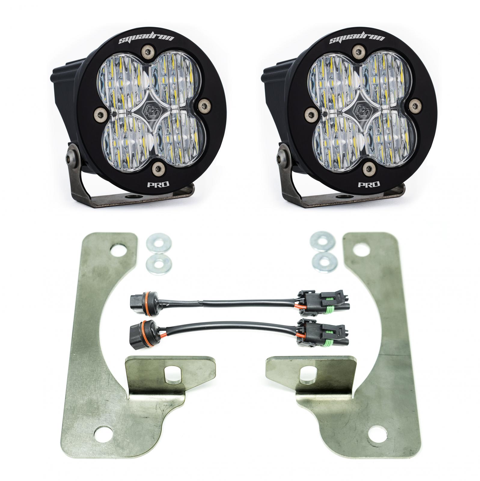 Baja Designs 447069 - Jeep JL Fog Pocket Kit 2018 Wrangler JL Rubicon Squadron R Pro