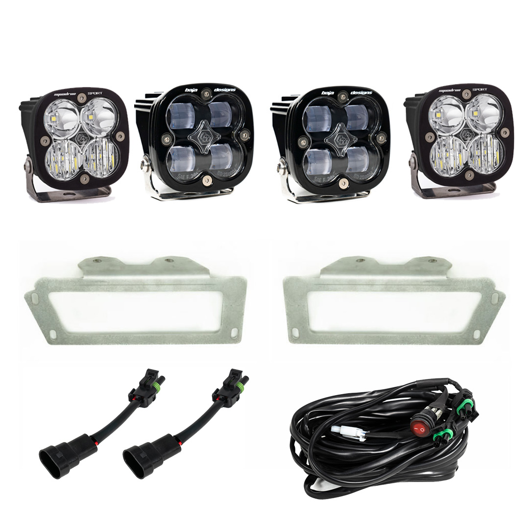 Baja Designs 447619 - Ram 2500/3500 Fog Lights SAE Fog Pocket Kit 10-18 RAM 1500 09-12 Ram 2500/3500