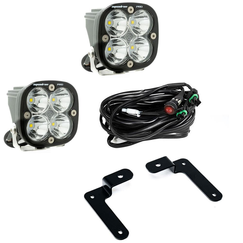 Baja Designs 447505 - Jeep JL A-Pillar Light Kit 2018 Wrangler JL Pro Kit