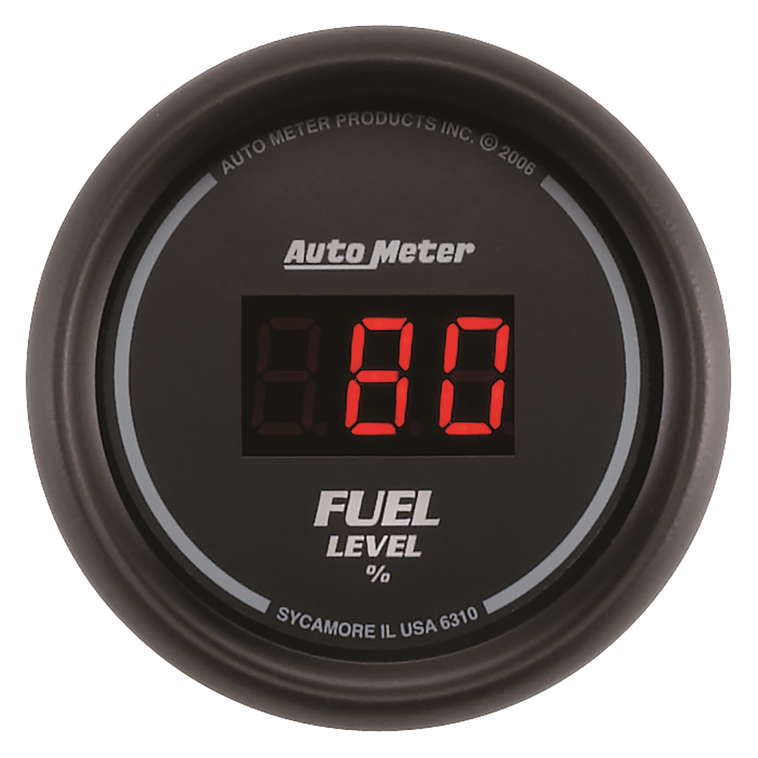 AutoMeter 6310 - 52mm Black Digital Programmable Empty-Full Fuel Level Gauge AutoMeter 6310 - 52mm Black Digital Programmable Empty-Full Fuel Level Gauge