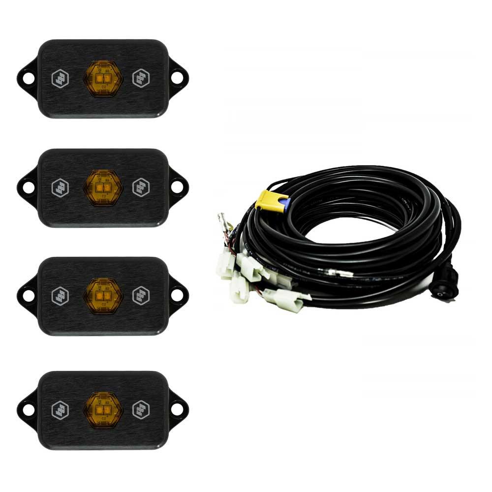 Baja Designs 447056 - Rock Light Kit Universal Baja Amber Baja Designs 447056 - Rock Light Kit Universal Baja Amber