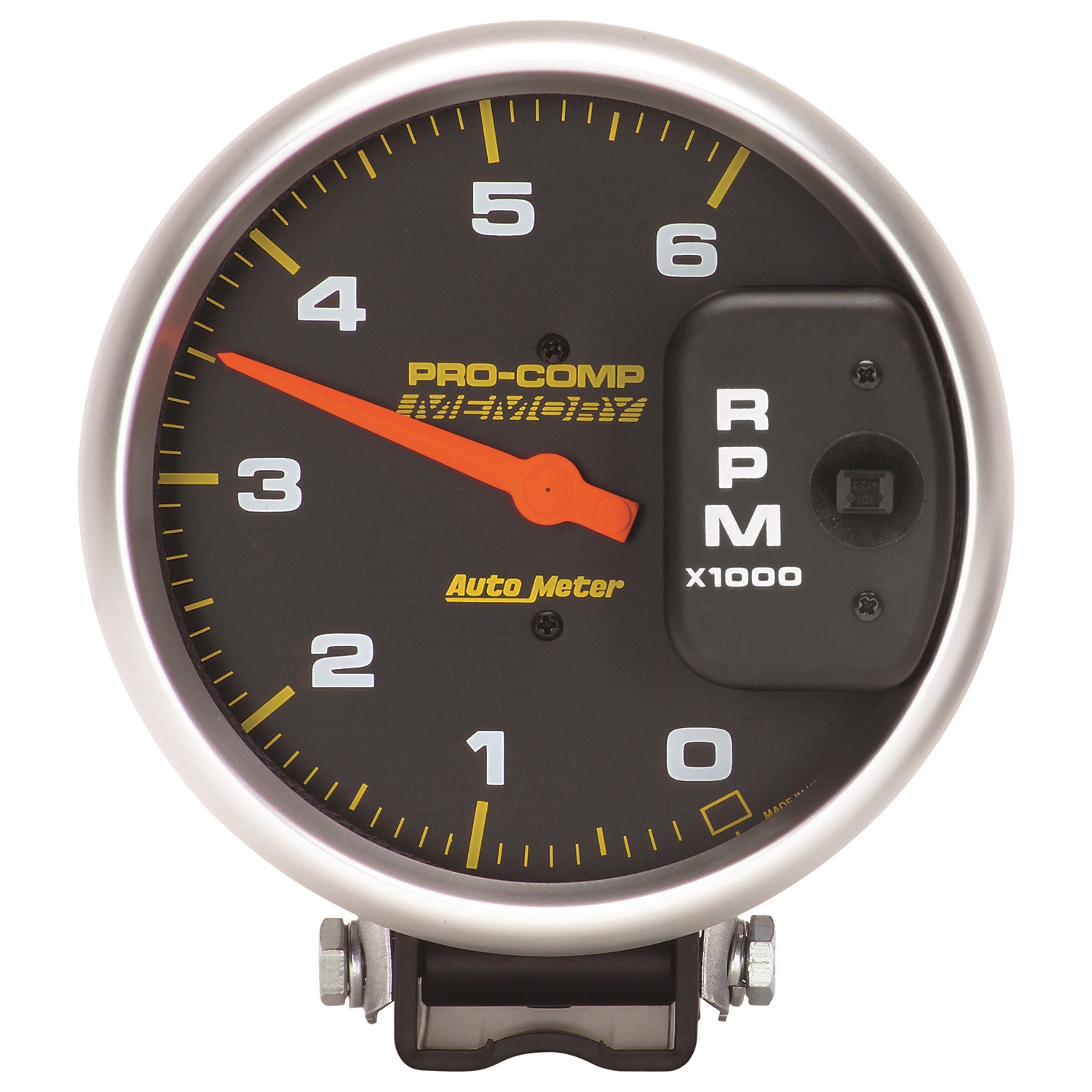 AutoMeter 6806 - 5 inch Diesel 6000 RPM with Memory 4 Pulse Tachometer pedestal Mount