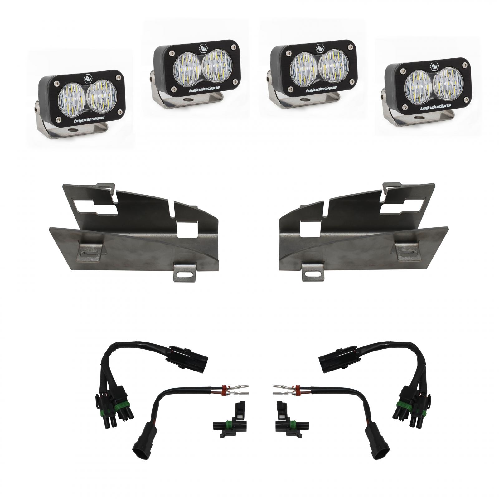 Baja Designs 448024 - Dodge Ram Rebel/TRX (19-On) Dual S2 Fog Pocket Kit Baja Designs 448024 - Dodge Ram Rebel/TRX (19-On) Dual S2 Fog Pocket Kit