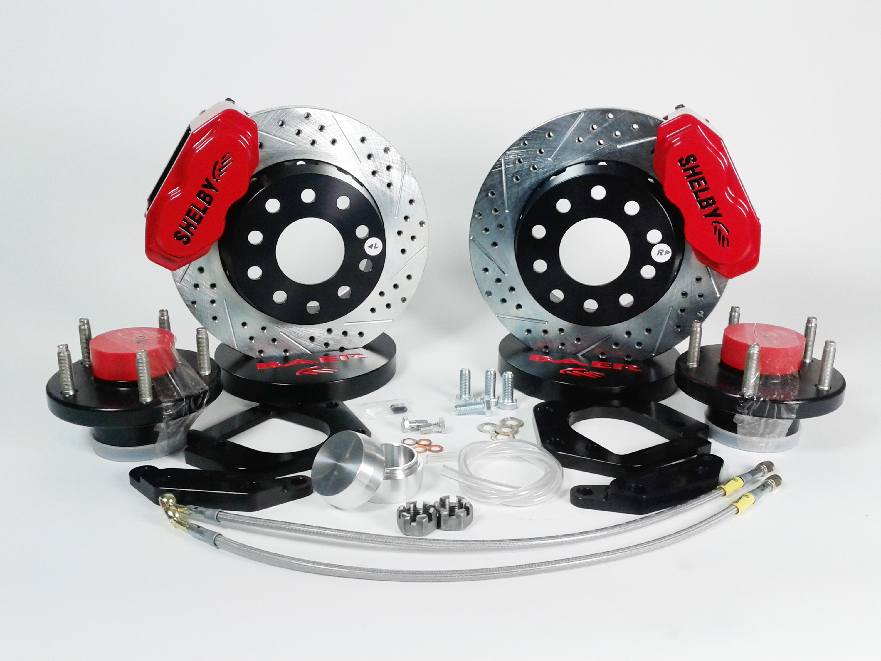 Baer Brakes 4261388R - Brake System 11 Inch Front SS4+ Red 65-69 Mustang/ Fairlane 5 Lug Only