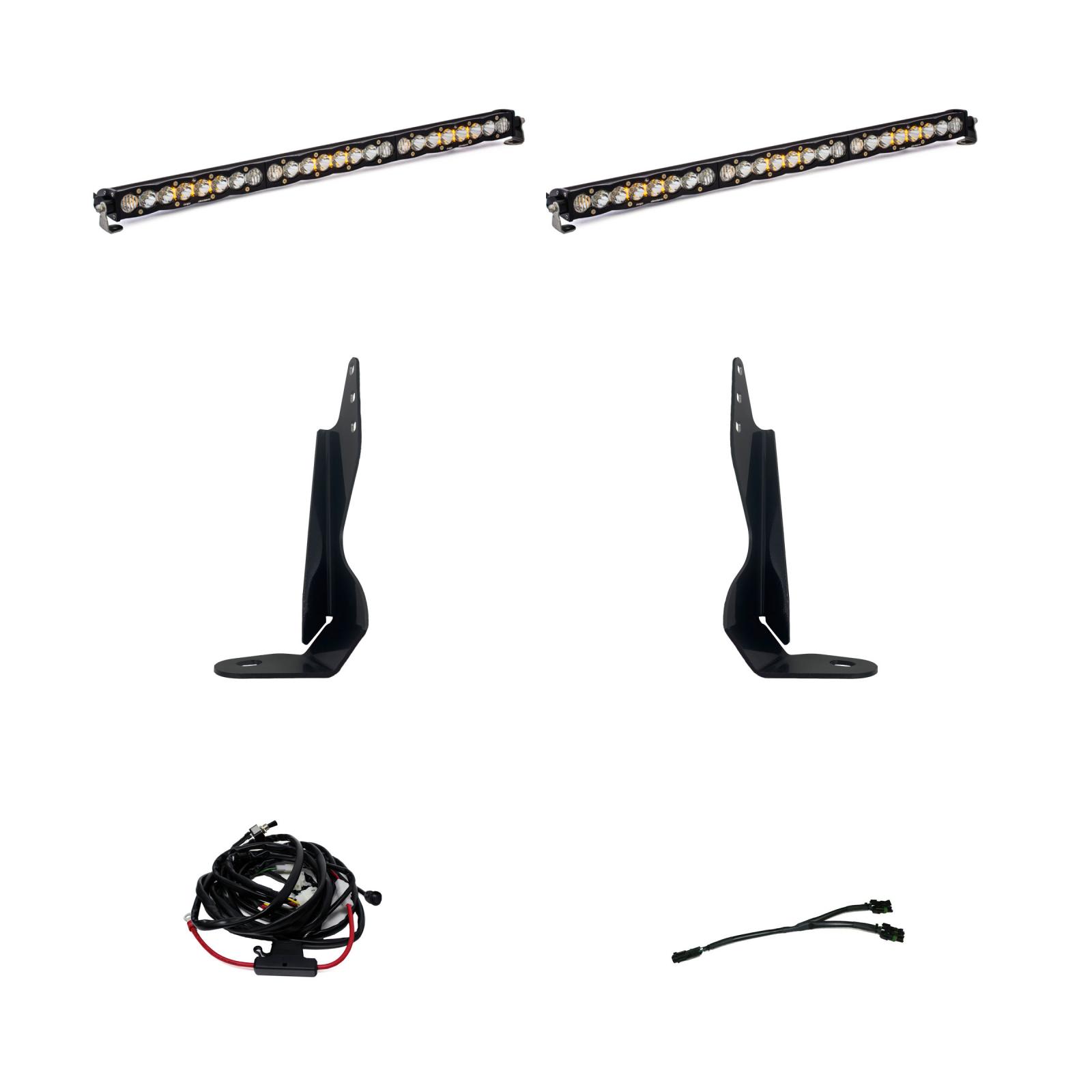 Baja Designs 447854 - GMC 2500/3500 2020-On Behind Grill Kit Dual S8 Baja Designs 447854 - GMC 2500/3500 2020-On Behind Grill Kit Dual S8