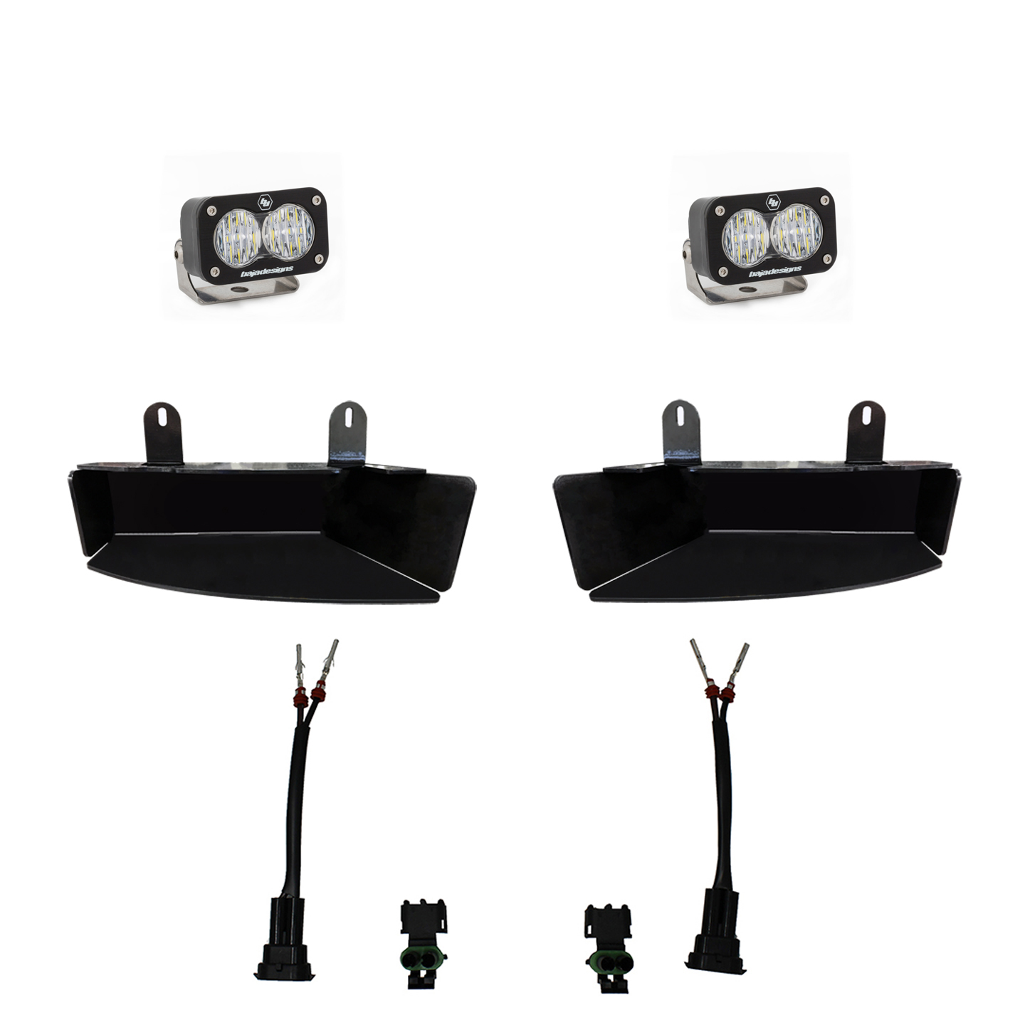 Baja Designs 448042 - Dodge Ram Light Kit For Ram 2500/3500 19-On FPK S2 Sport W/C White