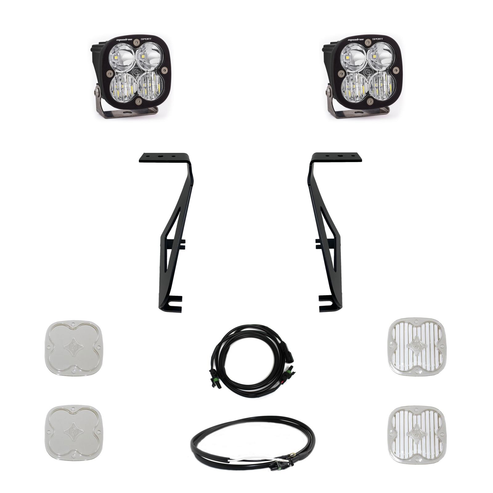 Baja Designs 448070 - Squadron Sport A-Pillar Kit fits 21-On Ford Raptor