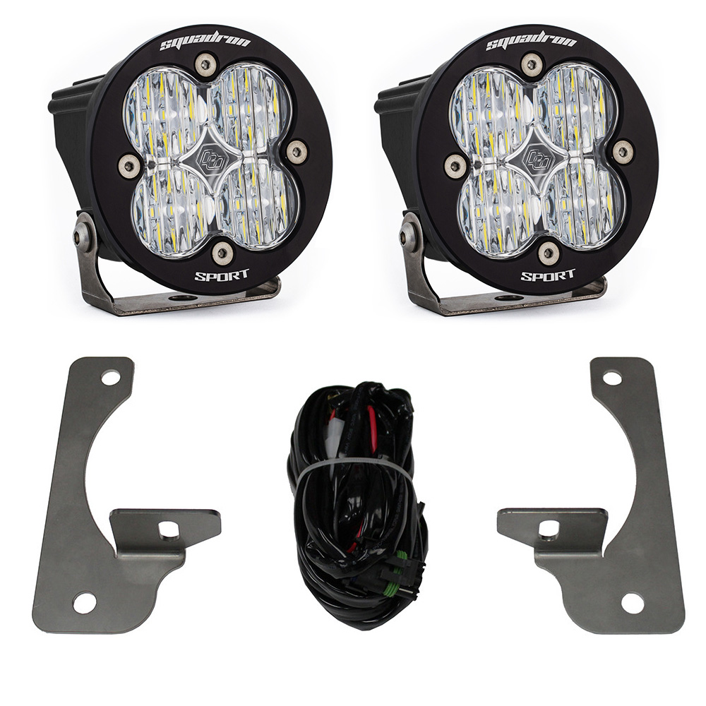 Baja Designs 448147 - Jeep JK Squadron-R Sport Fog Pocket Light Kit Premium Bumper (Clear)-Jeep 2007-09 Wrangler JK Baja Designs 448147 - Jeep JK Squadron-R Sport Fog Pocket Light Kit Premium Bumper (Clear)-Jeep 2007-09 Wrangler JK