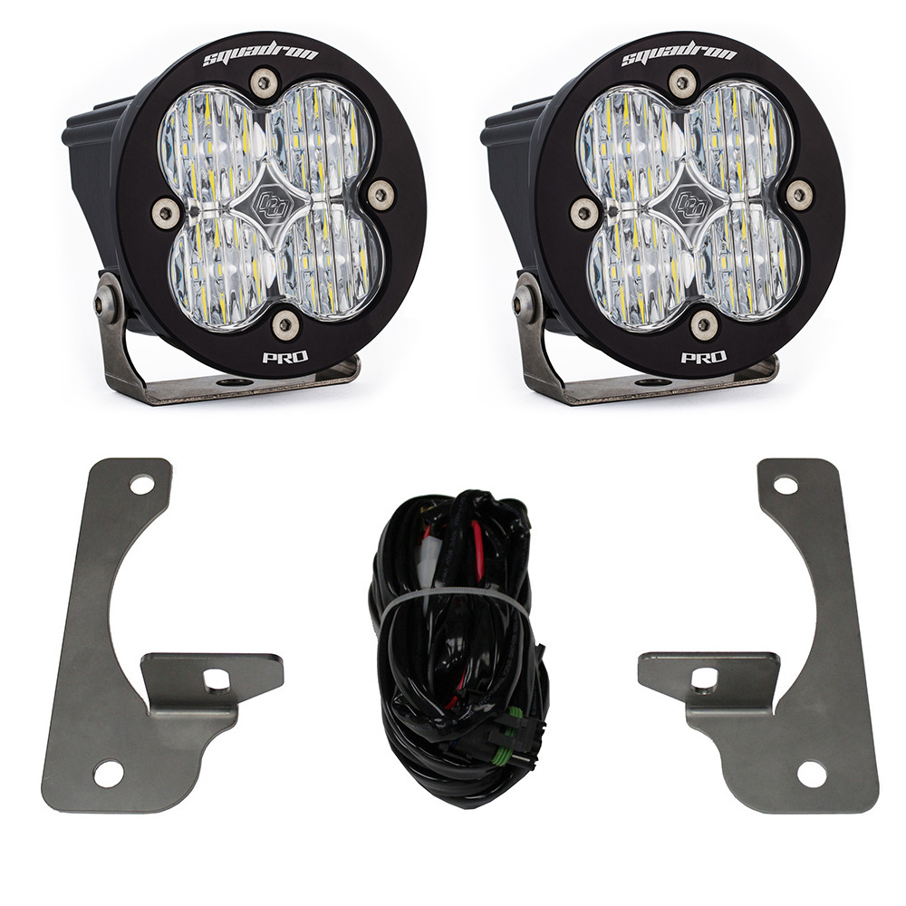 Baja Designs 448149 - Jeep JK Squadron-R Pro Fog Pocket Light Kit Premium Bumper (Clear)-Jeep 2007-09 Wrangler JK Baja Designs 448149 - Jeep JK Squadron-R Pro Fog Pocket Light Kit Premium Bumper (Clear)-Jeep 2007-09 Wrangler JK