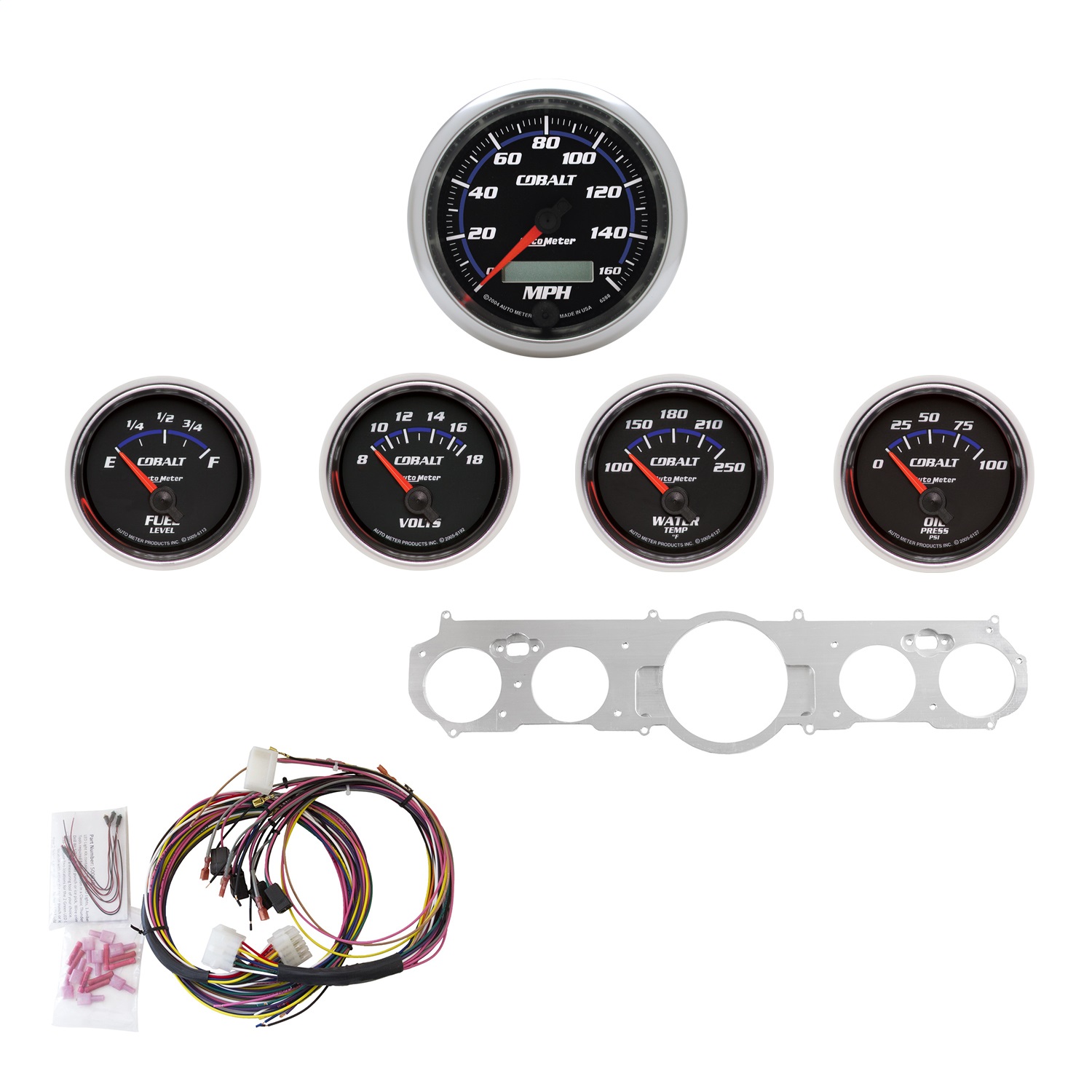 AutoMeter 7035-CB - 5 GAUGE DIRECT-FIT DASH KIT, MUSTANG 65-66, COBALT AutoMeter 7035-CB - 5 GAUGE DIRECT-FIT DASH KIT, MUSTANG 65-66, COBALT