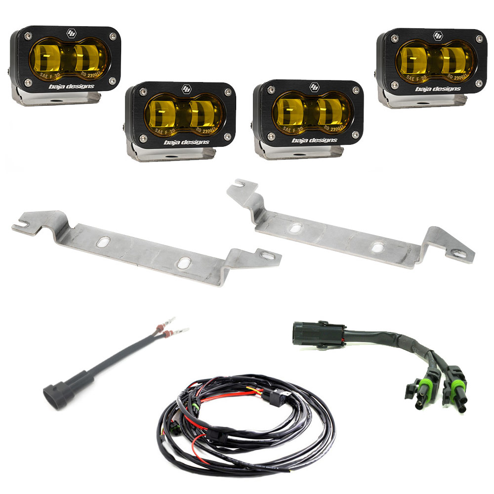 Baja Designs 448168 - 2023-On Toyota Sequoia S2 SAE Baja Amber OEM FPK Replacement Kit
