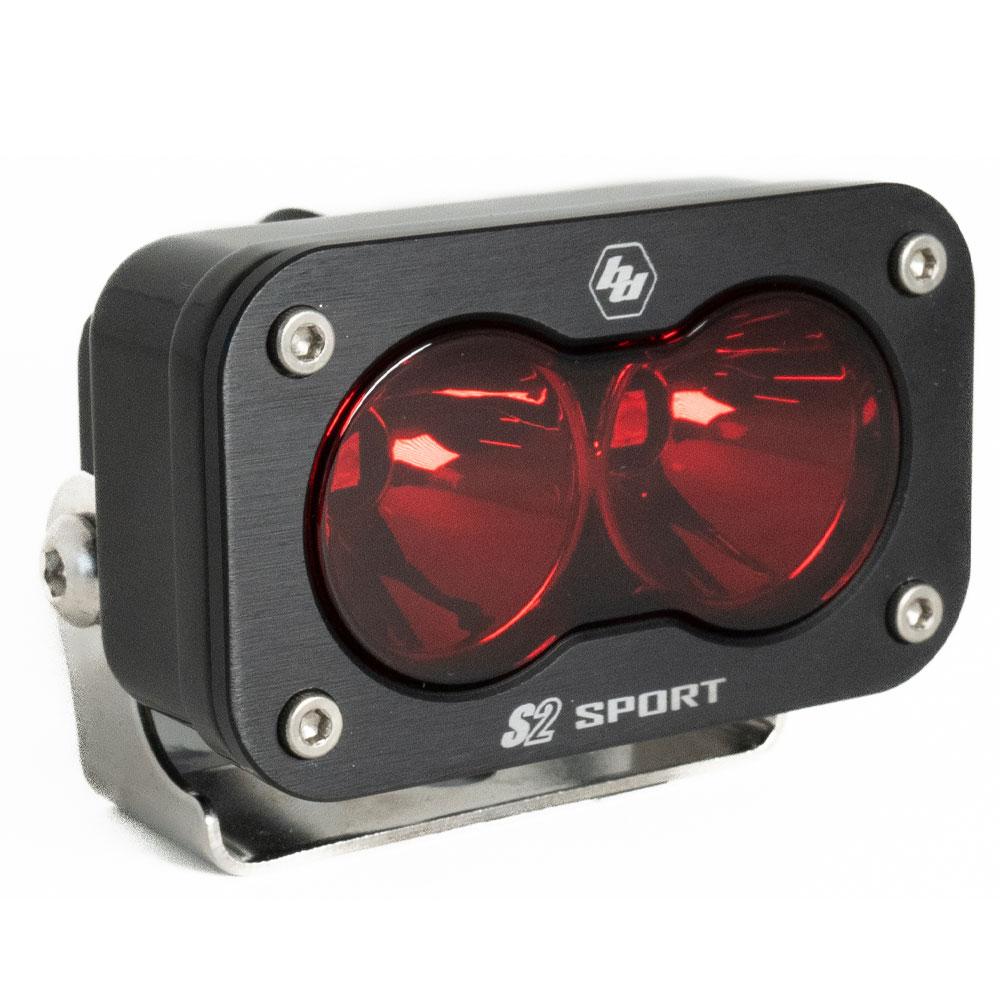Baja Designs 540001RD - LED Work Light Red Lens Spot Pattern S2 Sport