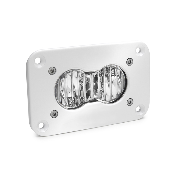 Baja Designs 481005WT - LED Work Light Flush Mount Clear Lens Wide Cornering Pattern White S2 Pro