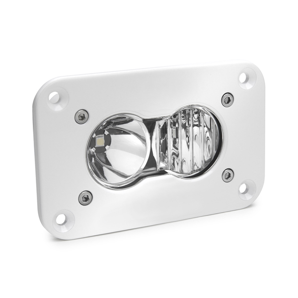 Baja Designs 481003WT - LED Work Light Flush Mount Clear Lens Driving Combo Pattern White S2 Pro