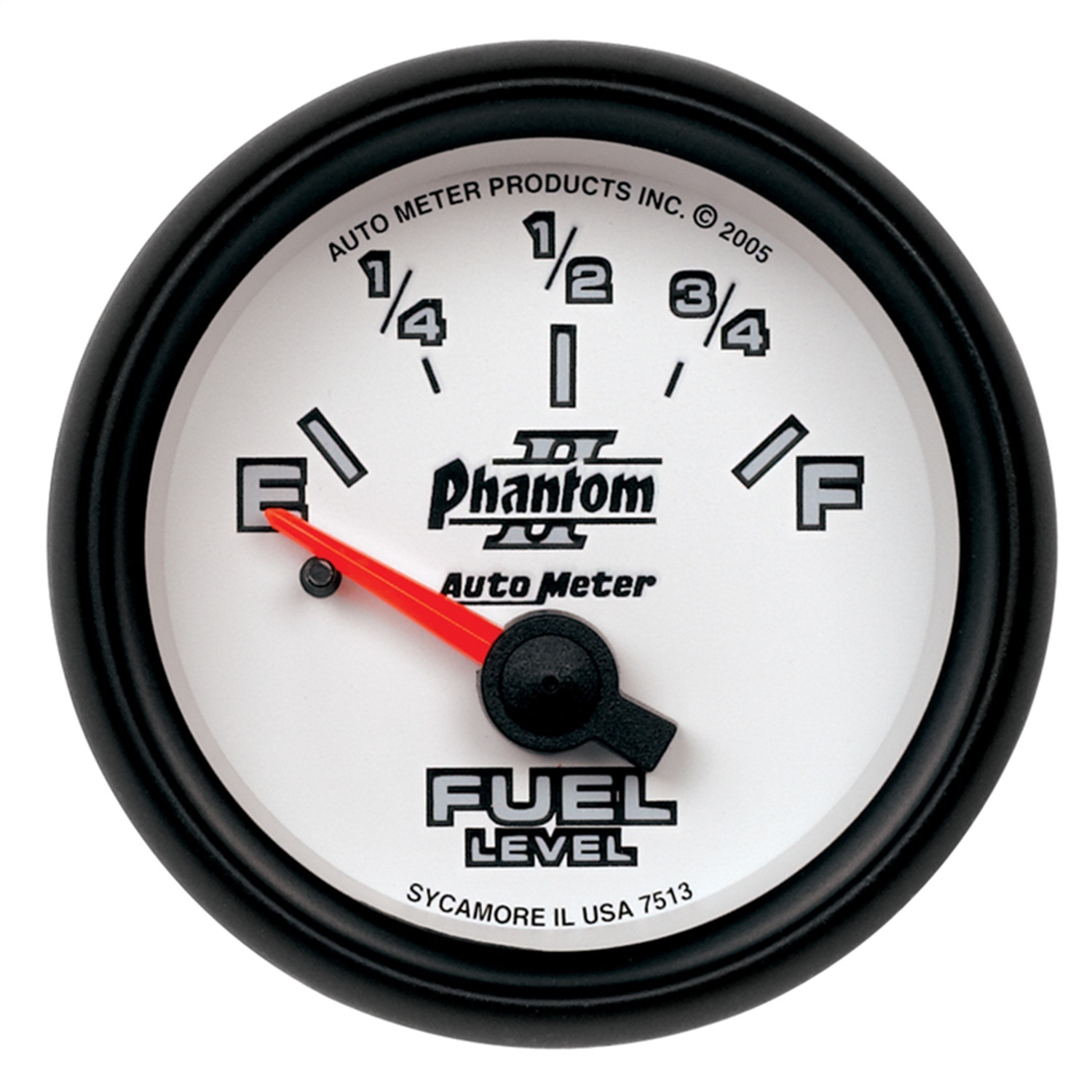 AutoMeter 7513 - Phantom 2-1/16in 0-90 OHM Fuel Level Gauge AutoMeter 7513 - Phantom 2-1/16in 0-90 OHM Fuel Level Gauge