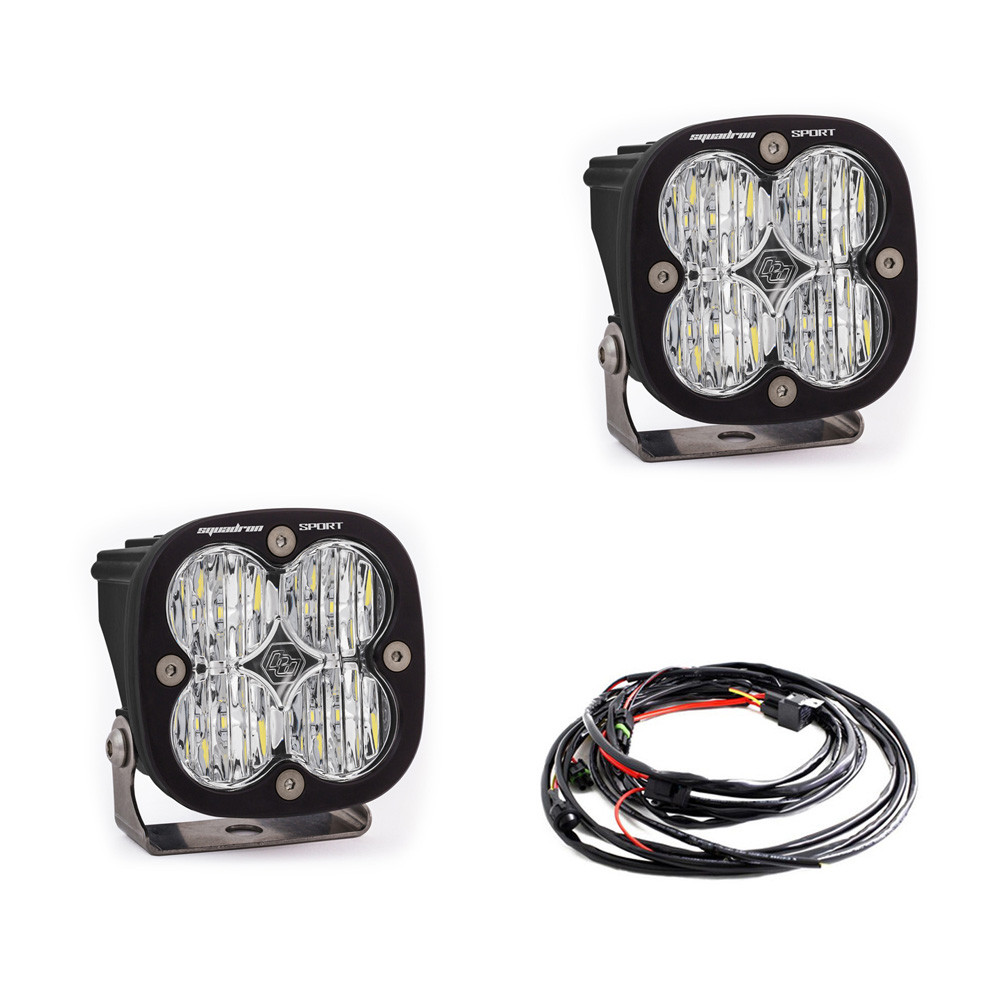 Baja Designs 557805 - LED Light Pods Clear Lens Wide Cornering Pair Squadron Sport Baja Designs 557805 - LED Light Pods Clear Lens Wide Cornering Pair Squadron Sport