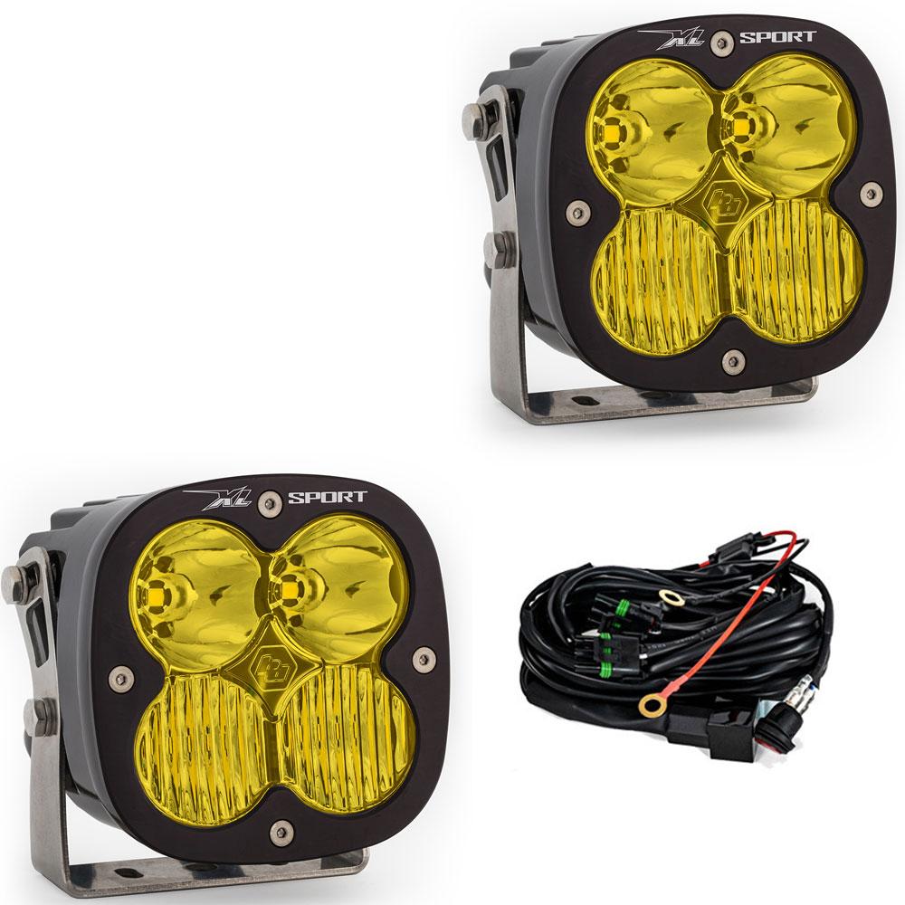 Baja Designs 567813 - LED Light Pods Baja Amber Lens Driving Combo Pattern Pair XL Sport Series