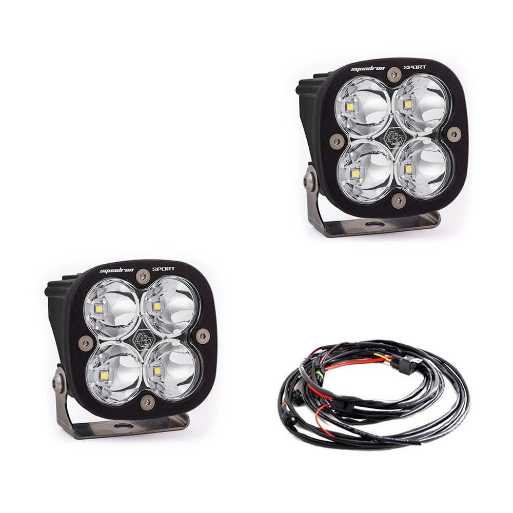 Baja Designs 557801 - LED Light Pods Clear Lens Spot Pair Squadron Sport