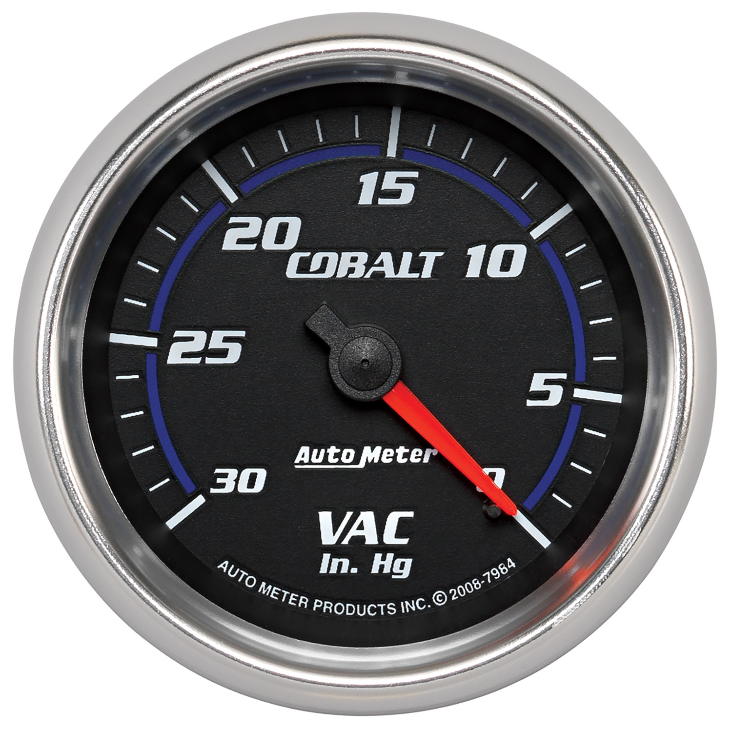 AutoMeter 7984 - Cobalt 2-5/8in. / 0-30 IN HG / Mechanical Vacuum Gauge
