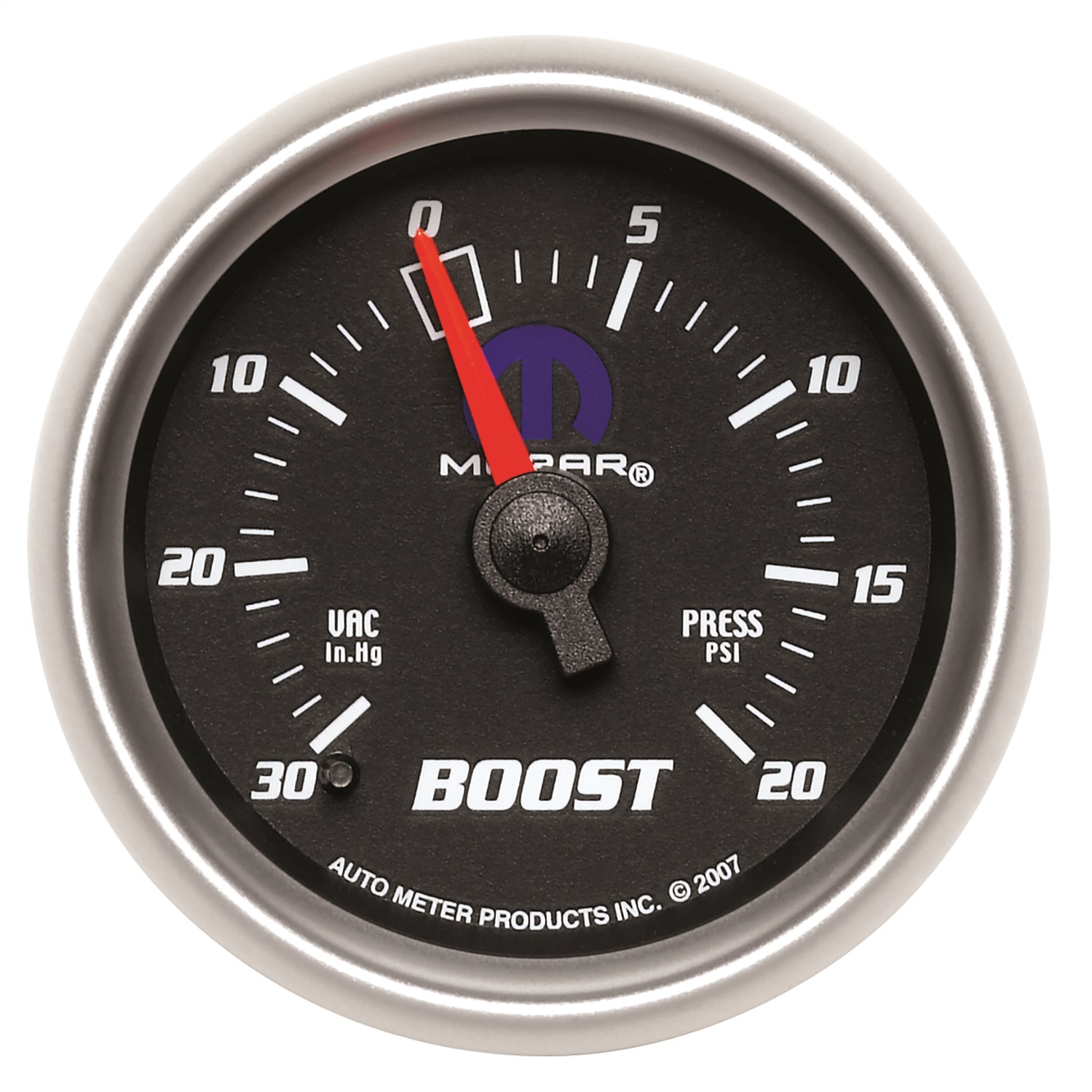 AutoMeter 880012 - Mopar 52.4mm 30 Hg/20 PSI Vacuum/Boost Gauge