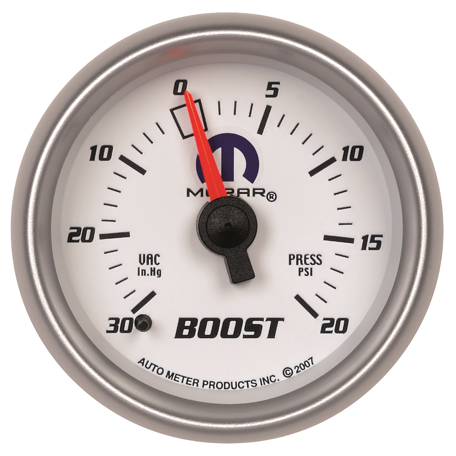 AutoMeter 880026 - Mopar 52mm Mechanical 30 In Hg-Vac/20 PSI Vacuum/Boost Gauge
