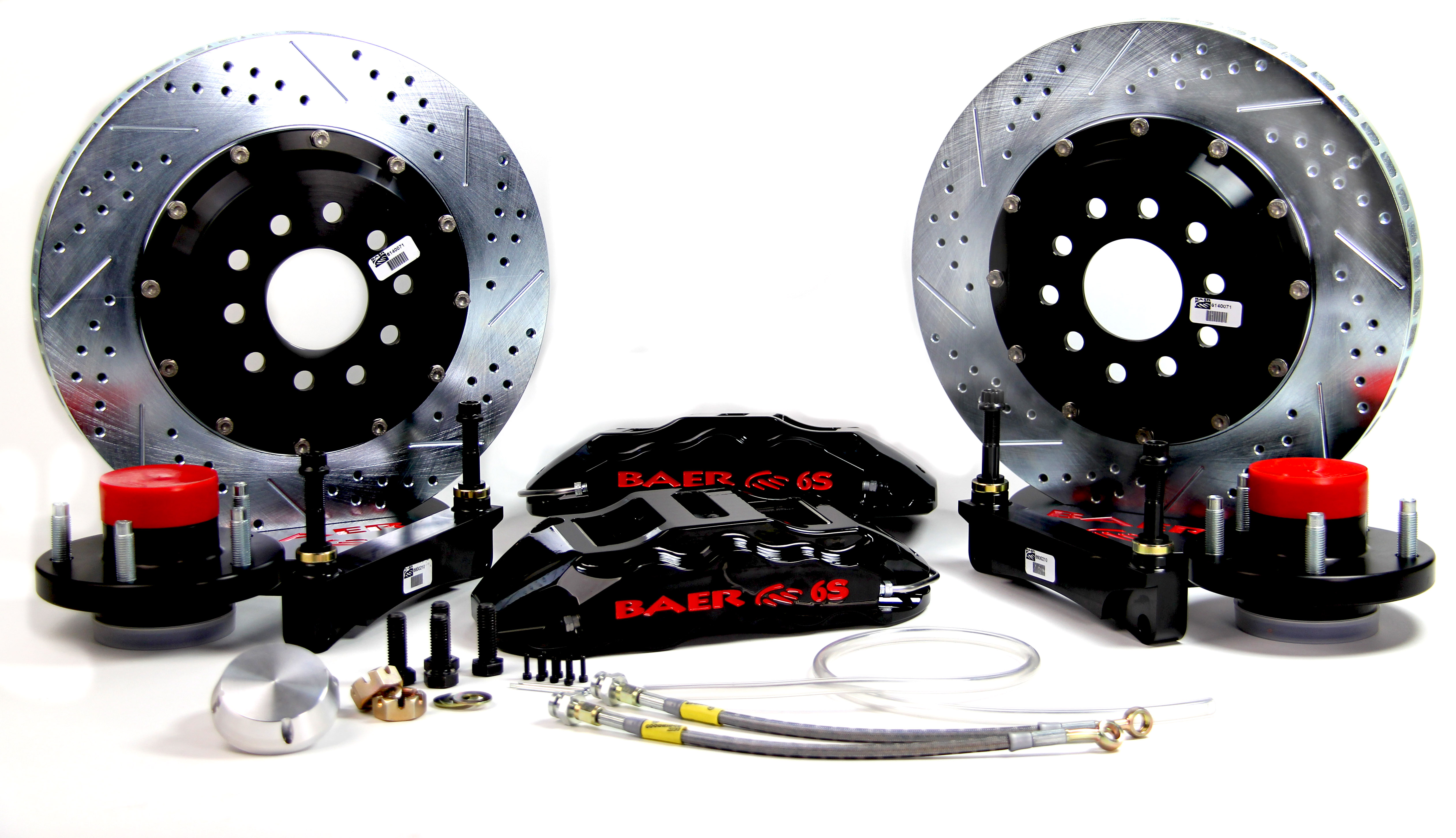 Baer Brakes 4301508B - Brake System 14 Inch Front Extreme+ Black 65-66 Ford/RideTech Mustang