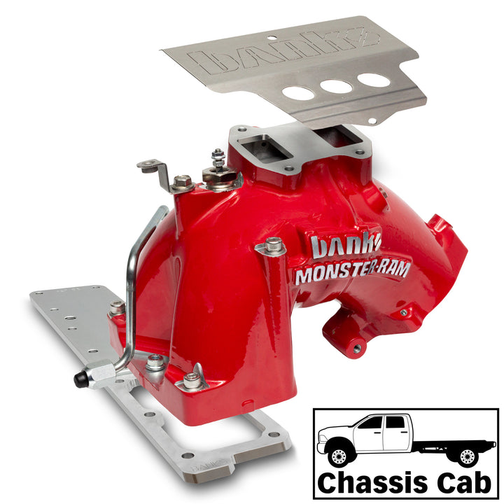 Banks Power 42804-R - Monster-Ram Intake 13-18 RAM 3500-5500 Chassis Cab 6.7L Red Powdercoat