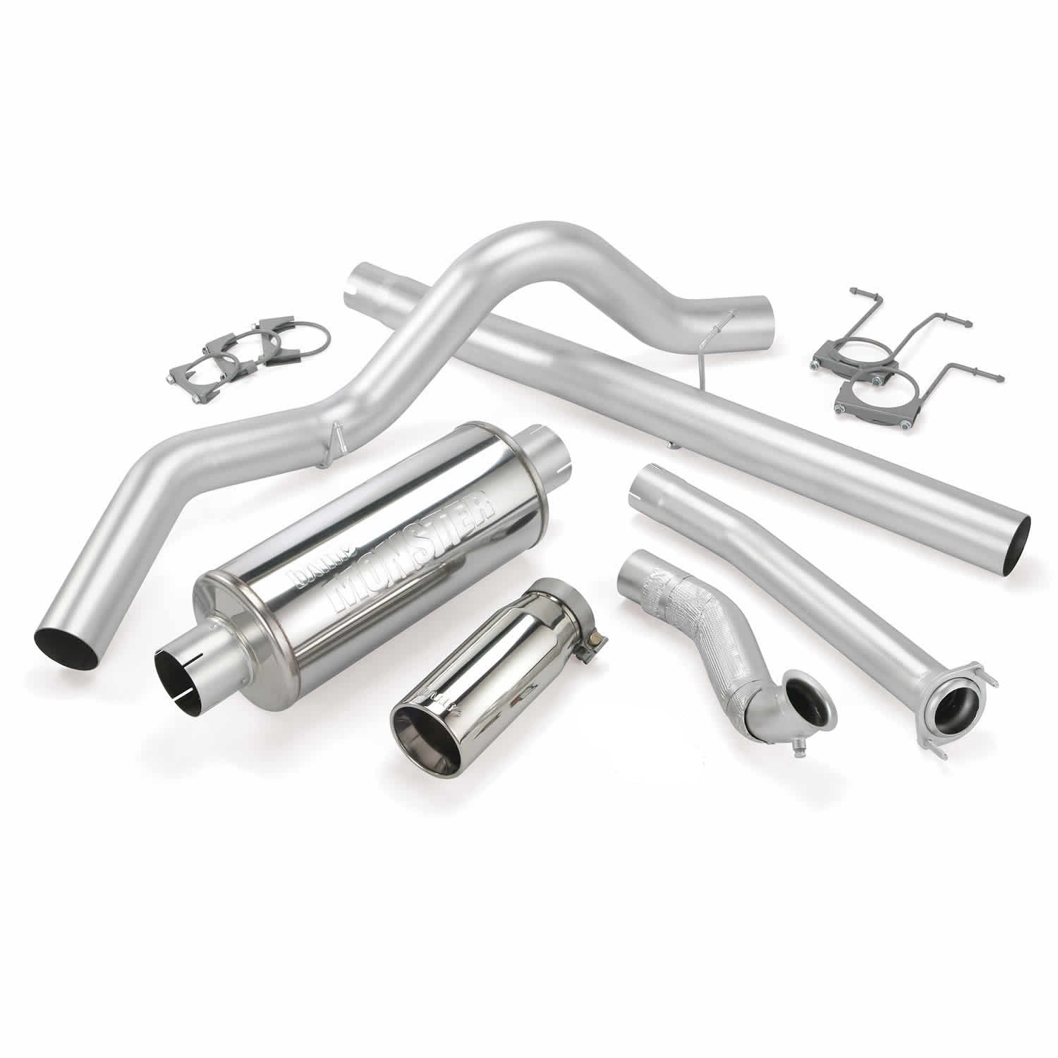 Banks Power 46299 - **Discontinued**Monster Exhaust System Single Exit Chrome Tip 94-97 Ford 7.3L CCLB Banks Power 46299 - **Discontinued**Monster Exhaust System Single Exit Chrome Tip 94-97 Ford 7.3L CCLB