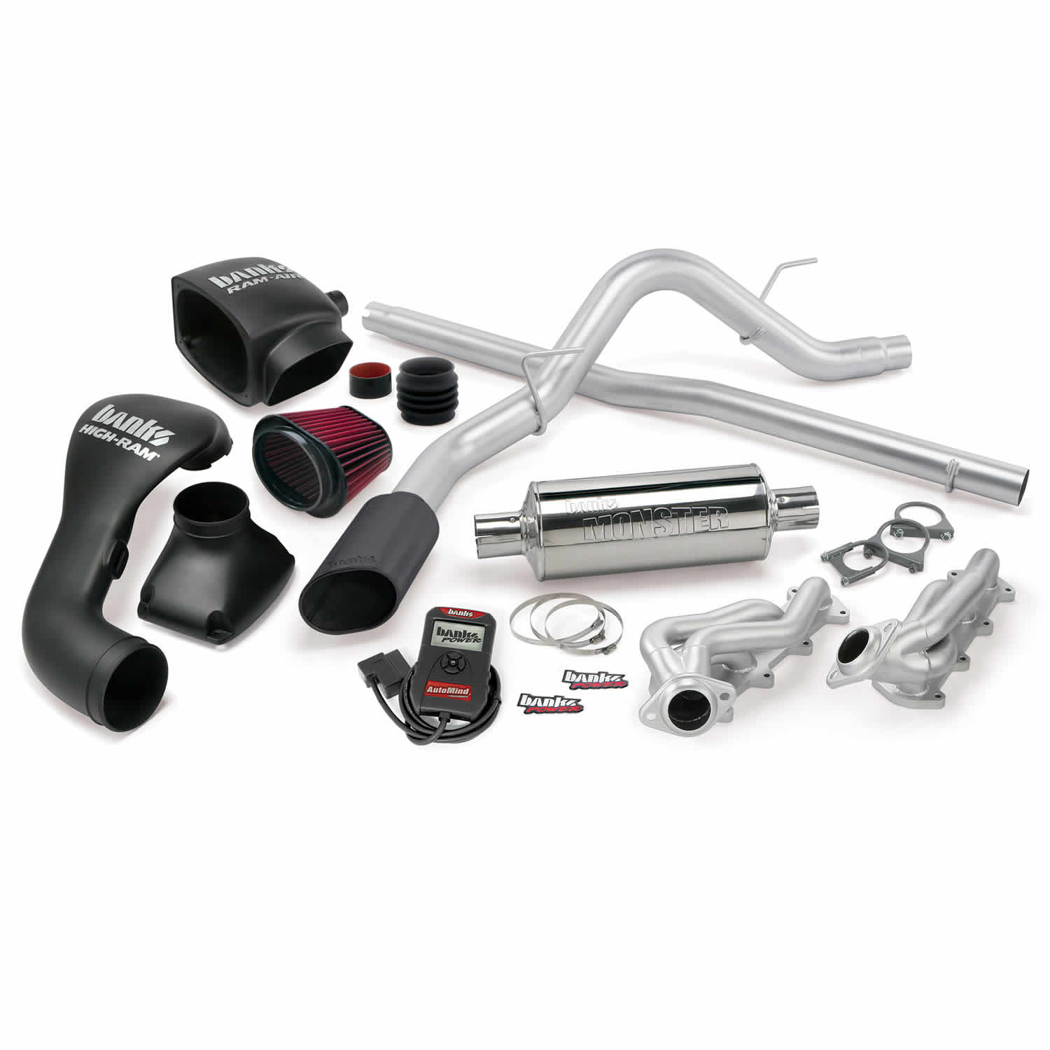 Banks Power 48532-B - 04-08 Ford 5.4L F-150 ECSB PowerPack System - SS Single Exhaust w/ Black Tip Banks Power 48532-B - 04-08 Ford 5.4L F-150 ECSB PowerPack System - SS Single Exhaust w/ Black Tip