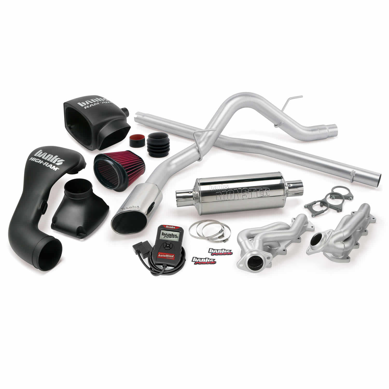 Banks Power 48531 - 04-08 Ford 5.4L F-150 SCMB PowerPack System - SS Single Exhaust w/ Chrome Tip Banks Power 48531 - 04-08 Ford 5.4L F-150 SCMB PowerPack System - SS Single Exhaust w/ Chrome Tip