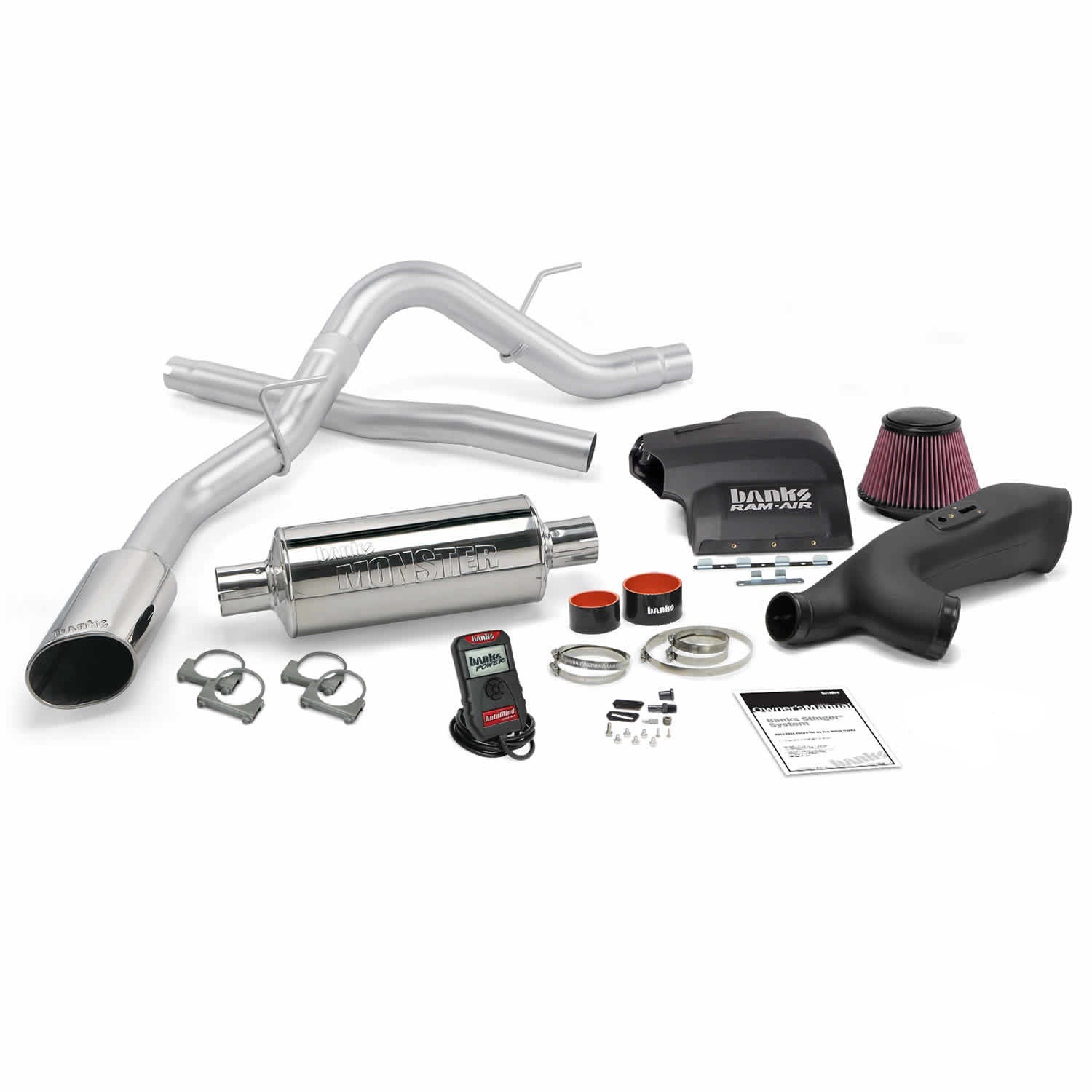 Banks Power 48494 - Stinger Bundle Power System W/Single Exit Exhaust Chrome Tip 11-14 Ford F-150 3.5L EcoBoost Regular Cab Short Bed