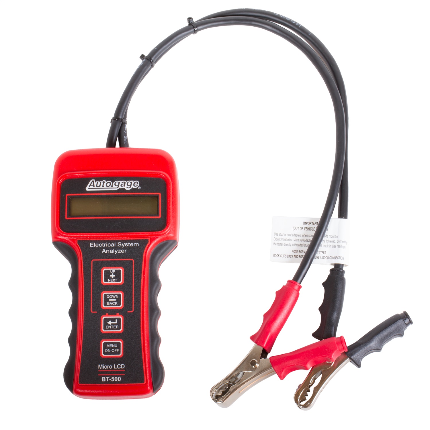 AutoMeter BT-500 - Battery Tester 6/12/24V Autogage