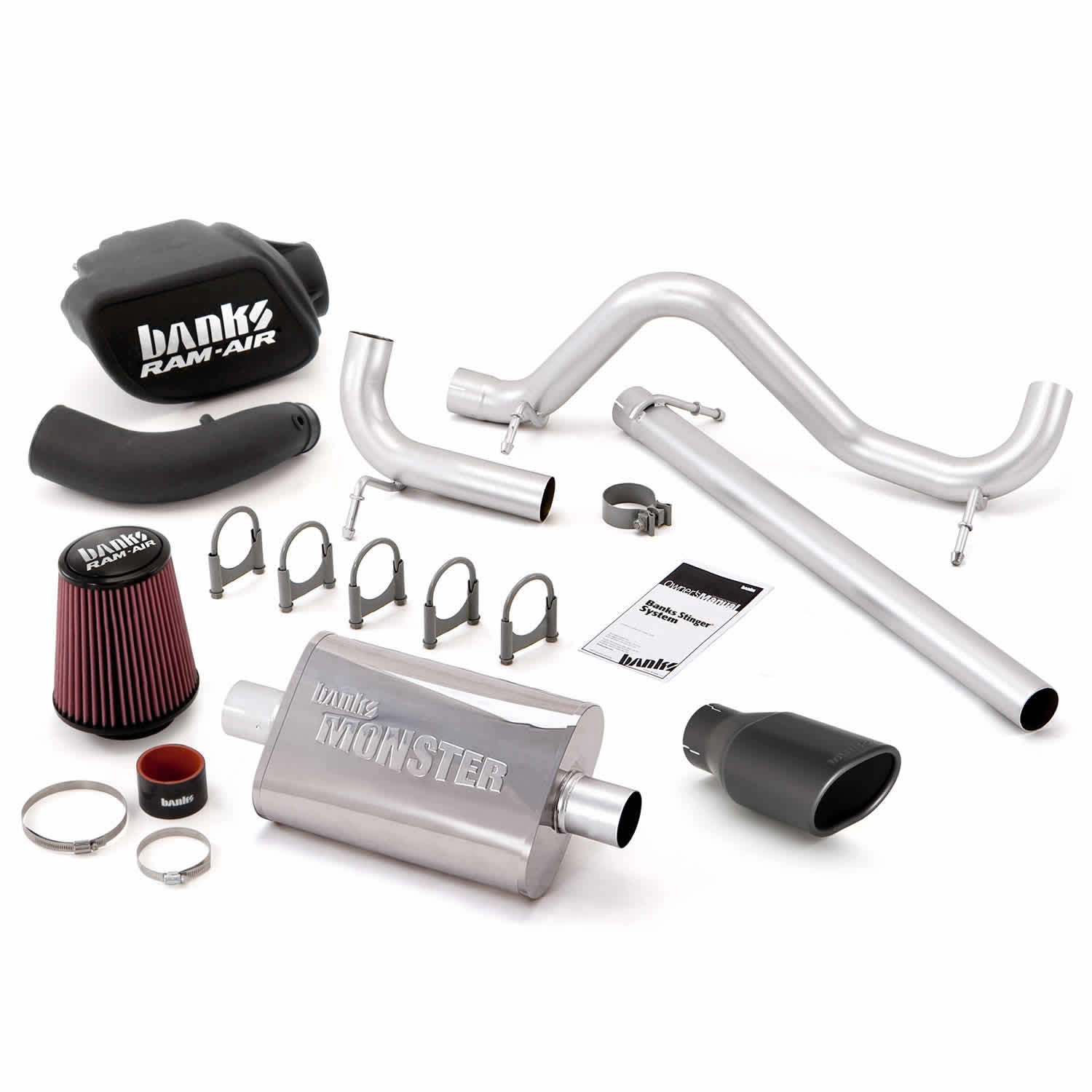 Banks Power 51338-B - Stinger Bundle Power System No AutoMind W/Single Exit Exhaust Black Tip 07-11 Jeep 3.8L Wrangler JK 2 Door