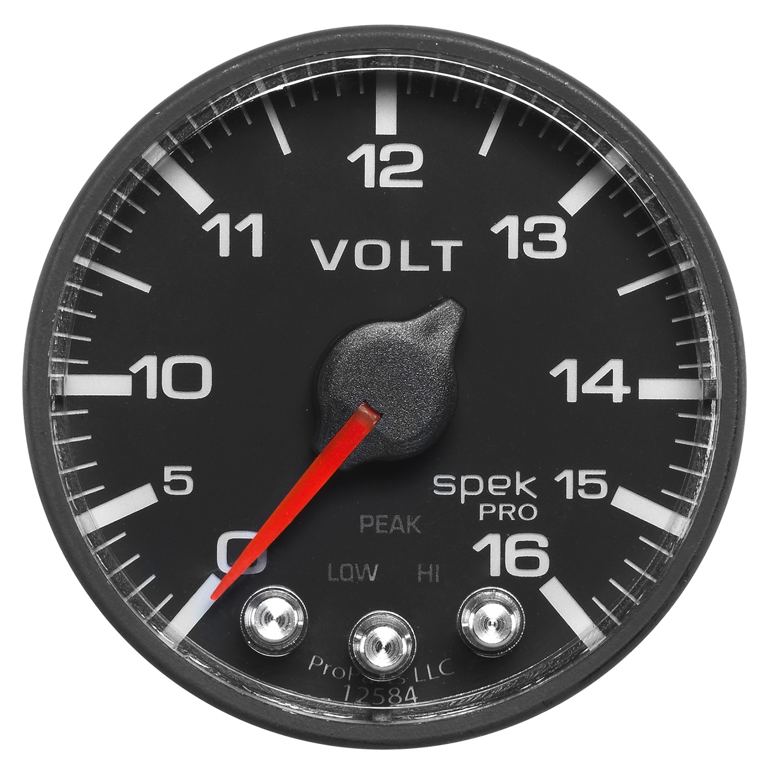 AutoMeter P344328 - Gauge Voltmeter 2-1/16in. 16V Stepper Motor W/Peak & Warn Blk/Blk Spek-Pro AutoMeter P344328 - Gauge Voltmeter 2-1/16in. 16V Stepper Motor W/Peak & Warn Blk/Blk Spek-Pro