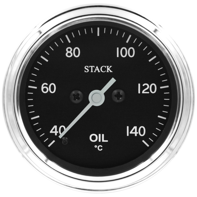 AutoMeter ST3309C - Stack 52mm 40-140 Deg C 1/8in NPTF Male Pro Stepper Motor Oil Temp Gauge - Classic AutoMeter ST3309C - Stack 52mm 40-140 Deg C 1/8in NPTF Male Pro Stepper Motor Oil Temp Gauge - Classic