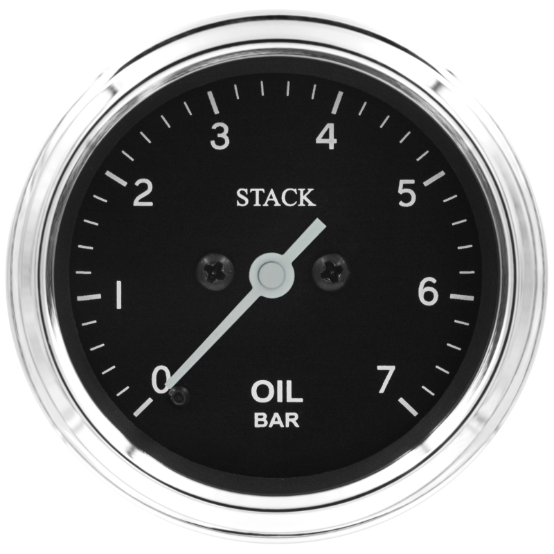 AutoMeter ST3301C - Stack 52mm 0-7 Bar M10 Male Pro Stepper Motor Oil Pressure Gauge - Classic AutoMeter ST3301C - Stack 52mm 0-7 Bar M10 Male Pro Stepper Motor Oil Pressure Gauge - Classic