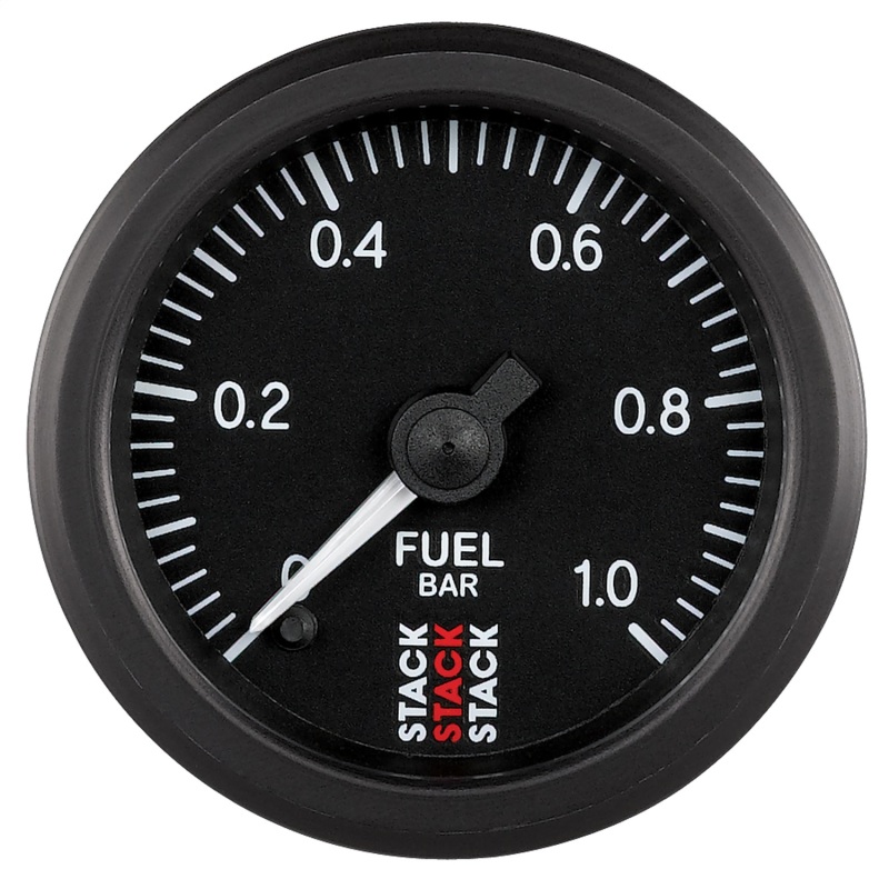 AutoMeter ST3303 - Stack 52mm 0-1 Bar M10 Male Pro Stepper Motor Fuel Pressure Gauge - Black AutoMeter ST3303 - Stack 52mm 0-1 Bar M10 Male Pro Stepper Motor Fuel Pressure Gauge - Black