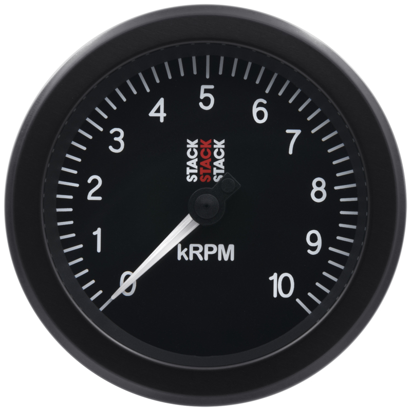 AutoMeter ST100-010 - Stack Sport 88mm 0-10K RPM Tachometer - Black AutoMeter ST100-010 - Stack Sport 88mm 0-10K RPM Tachometer - Black