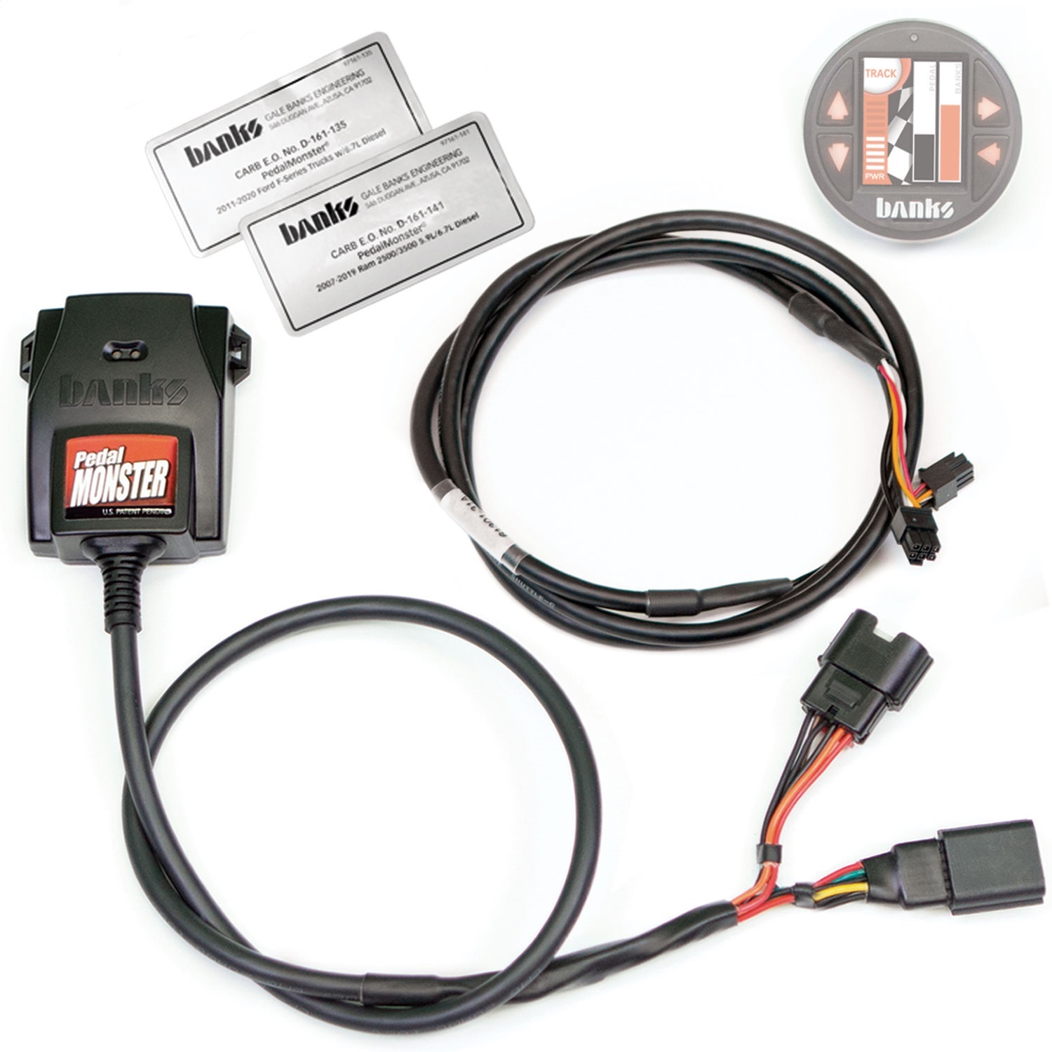 Banks Power 64311-C - PedalMonster Throttle Sensitivity Booster for use with existing iDash and/or Derringer for 07-19 Ram 2500/3500 11-20 Ford F-Series 6.7L